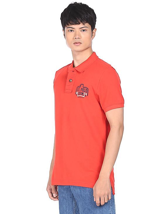 U.S. Polo Assn. Denim Co. Cotton Solid Polo Shirt