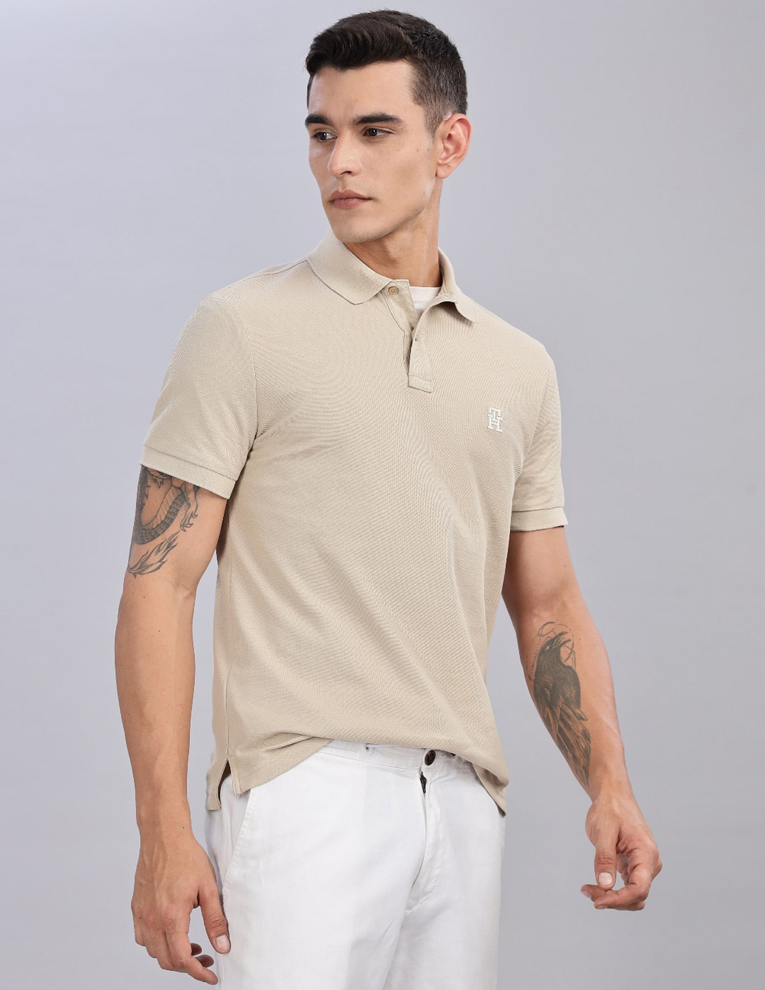 Tommy Hilfiger Solid Regular-Fit Cotton T-Shirt