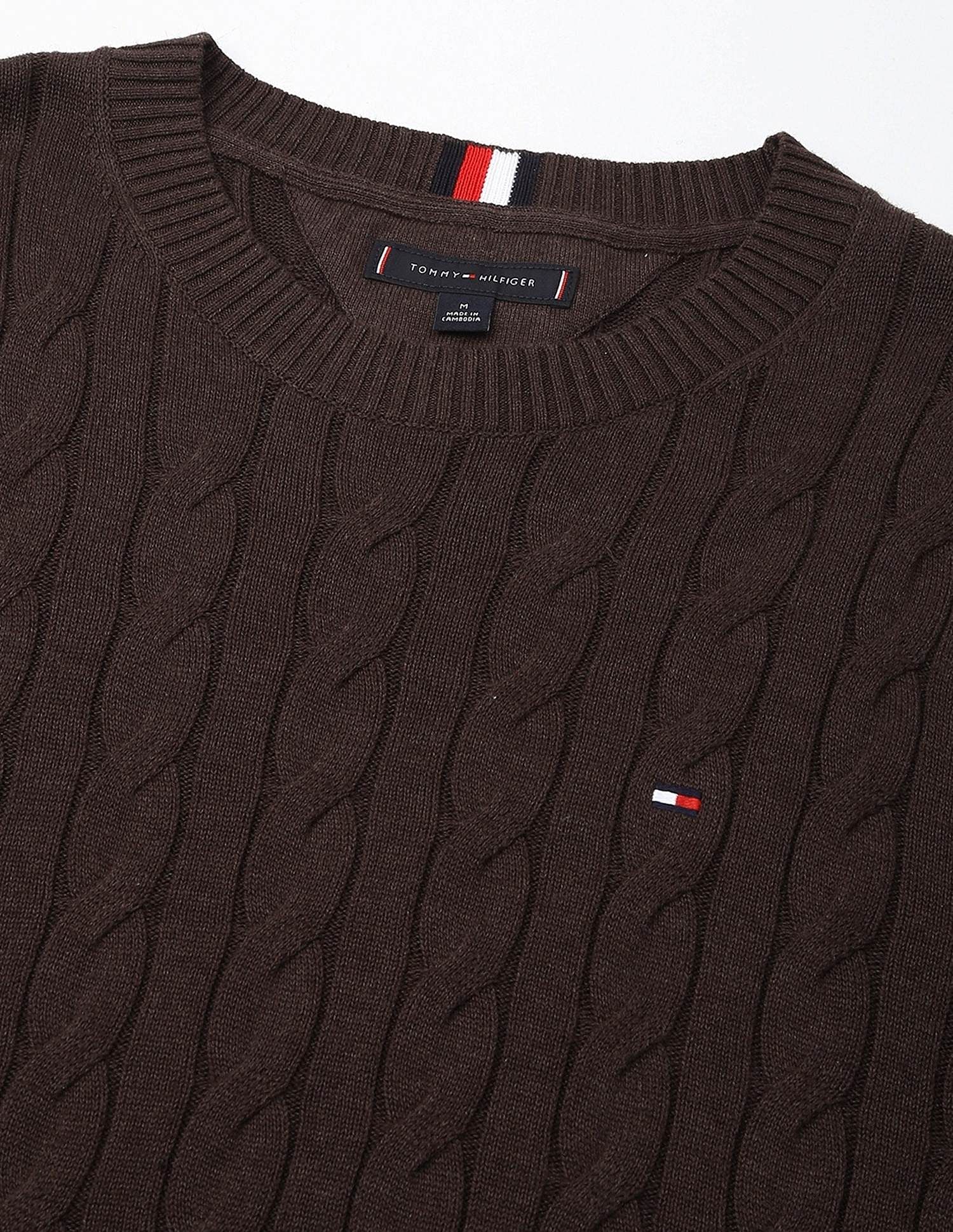 Tommy Hilfiger Cable-Knit Regular-Fit Cotton Sweater