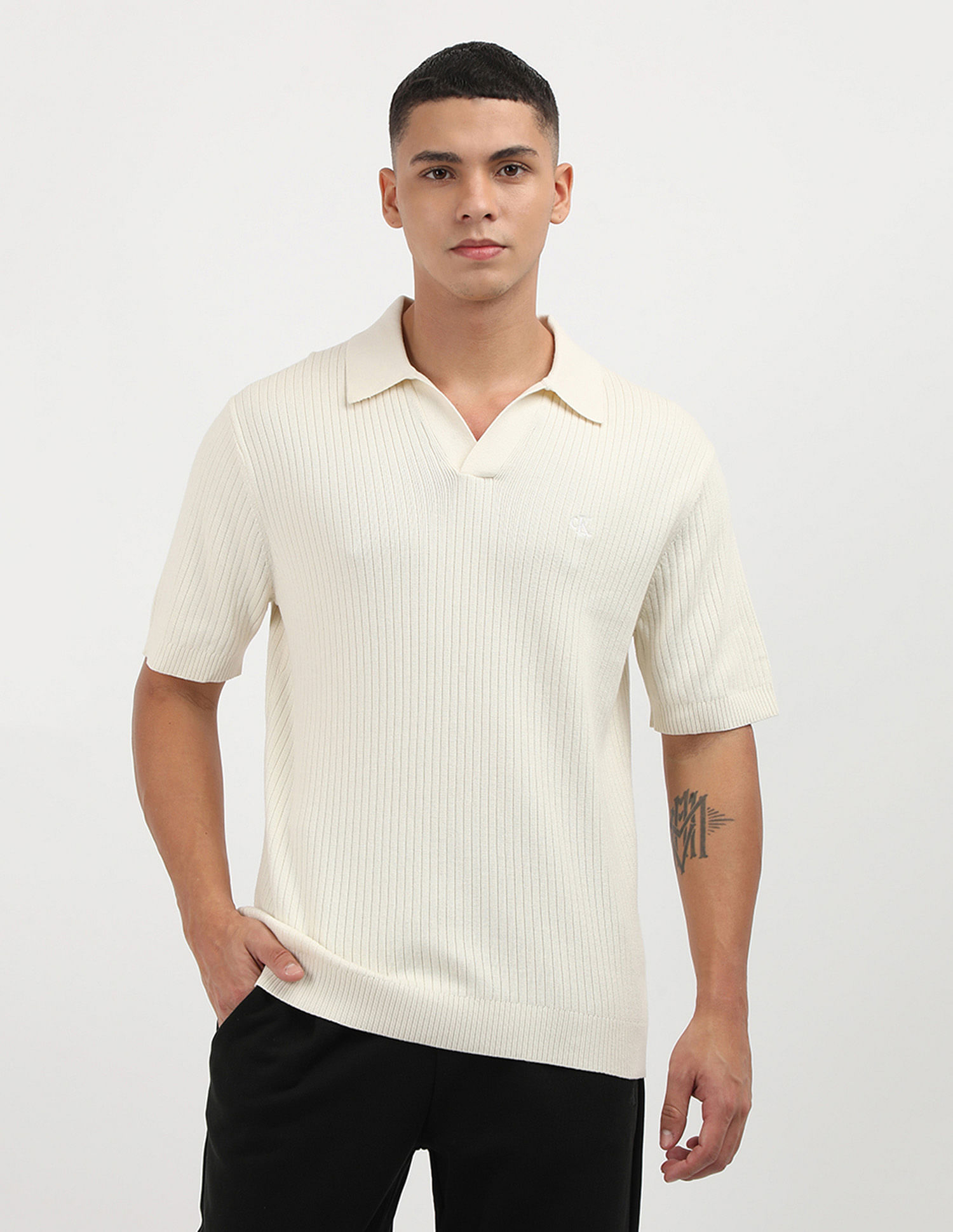 Calvin Klein Jeans Linear Short Sleeve Polo Shirt