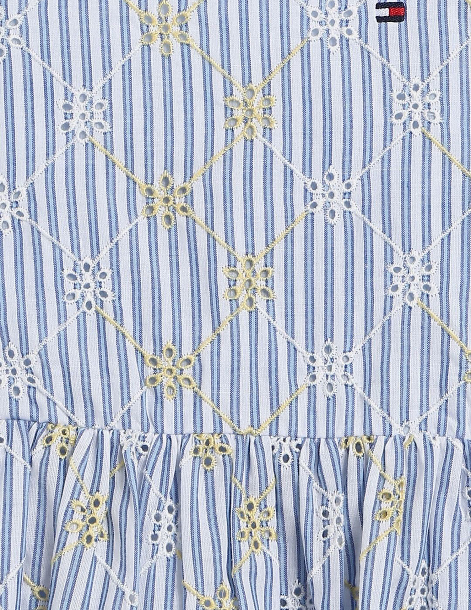 Tommy Hilfiger Kids Girls Striped Regular-Fit Cotton Dresses