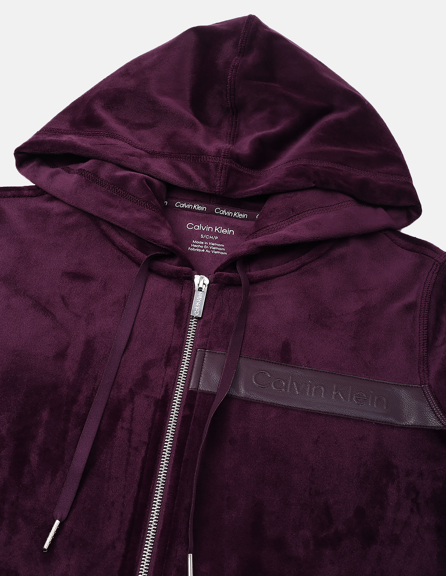 Calvin Klein Embossed Logo Patch Hood Sweatshirt
