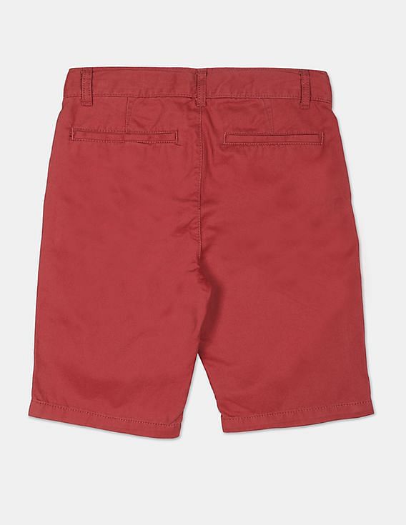 Boys red hot sale chino shorts