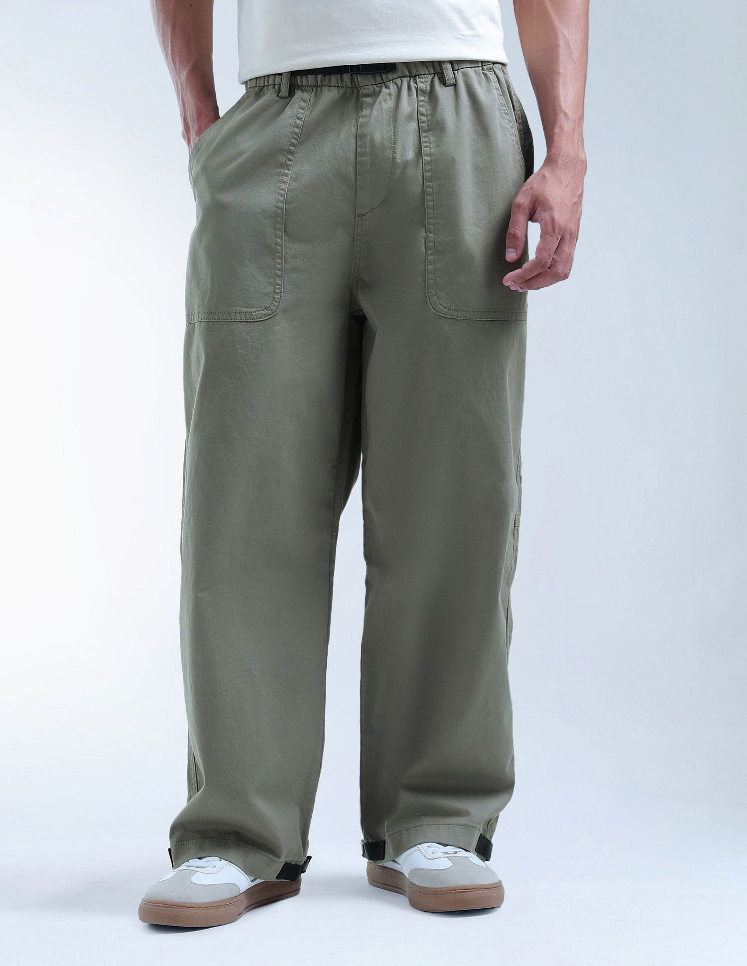Flying Machine Twill Relaxed Fit Cargos