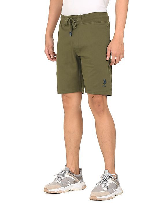 U.S. Polo Assn. Mid Rise Solid Shorts