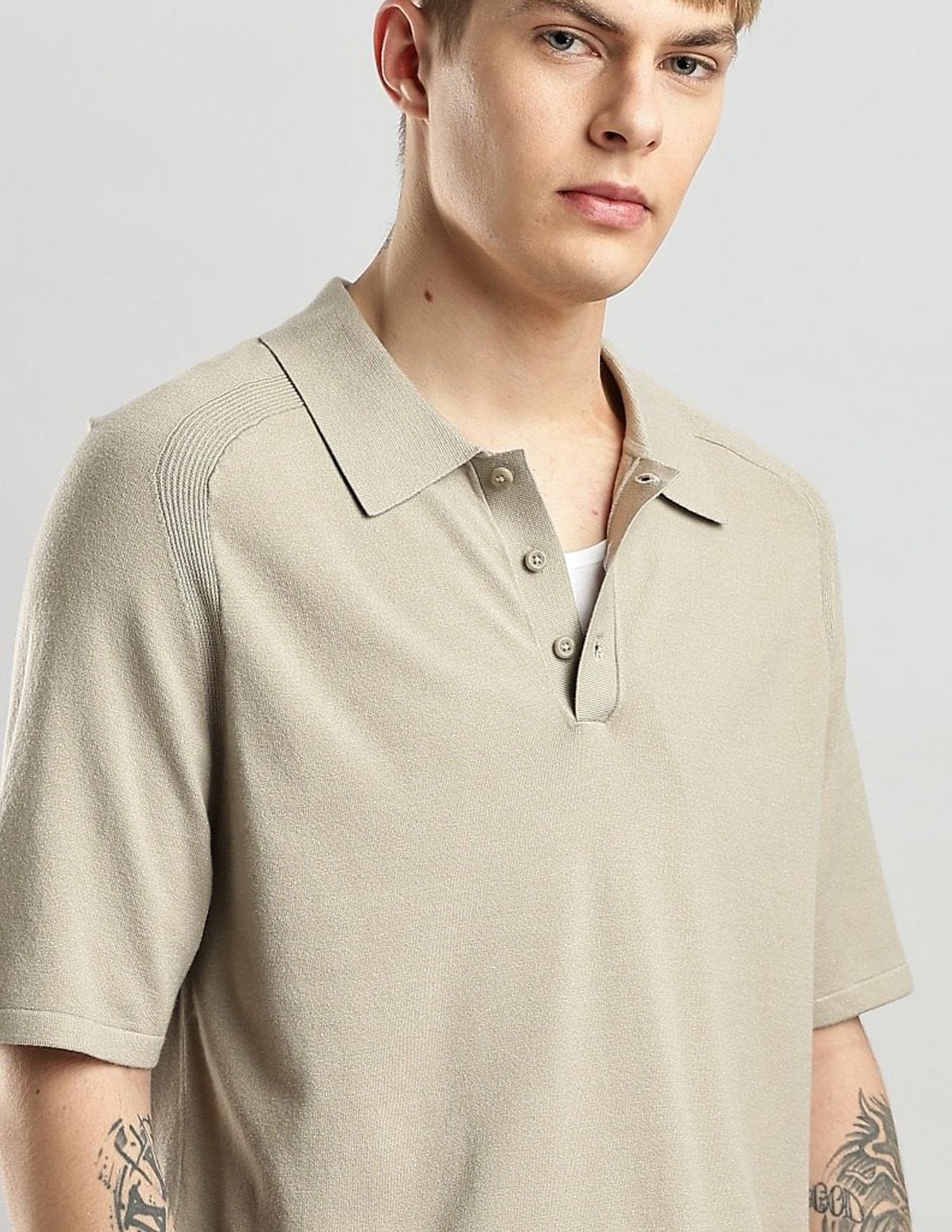 Calvin Klein Jeans Solid Regular Fit Viscose Polo Shirt
