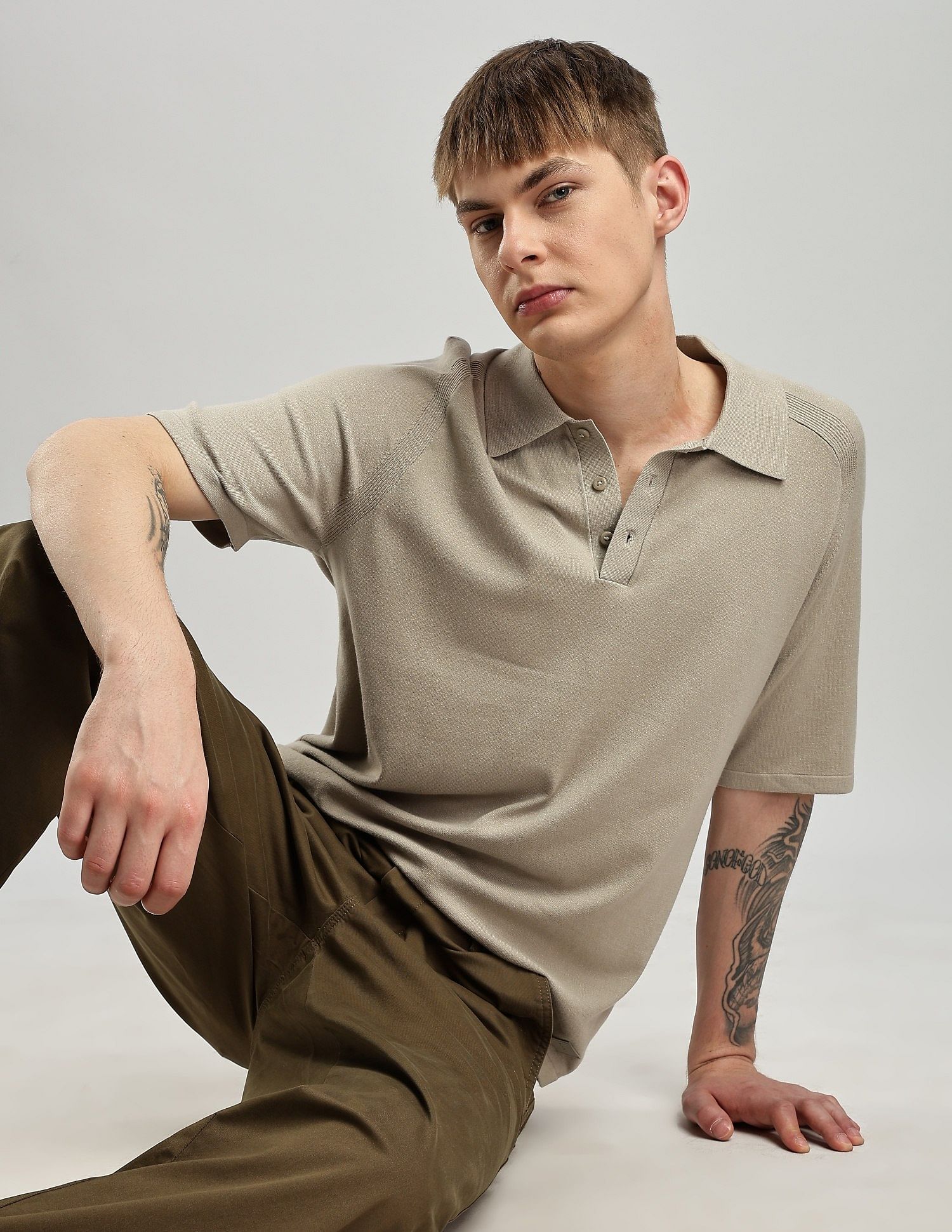 Calvin Klein Jeans Solid Regular Fit Viscose Polo Shirt