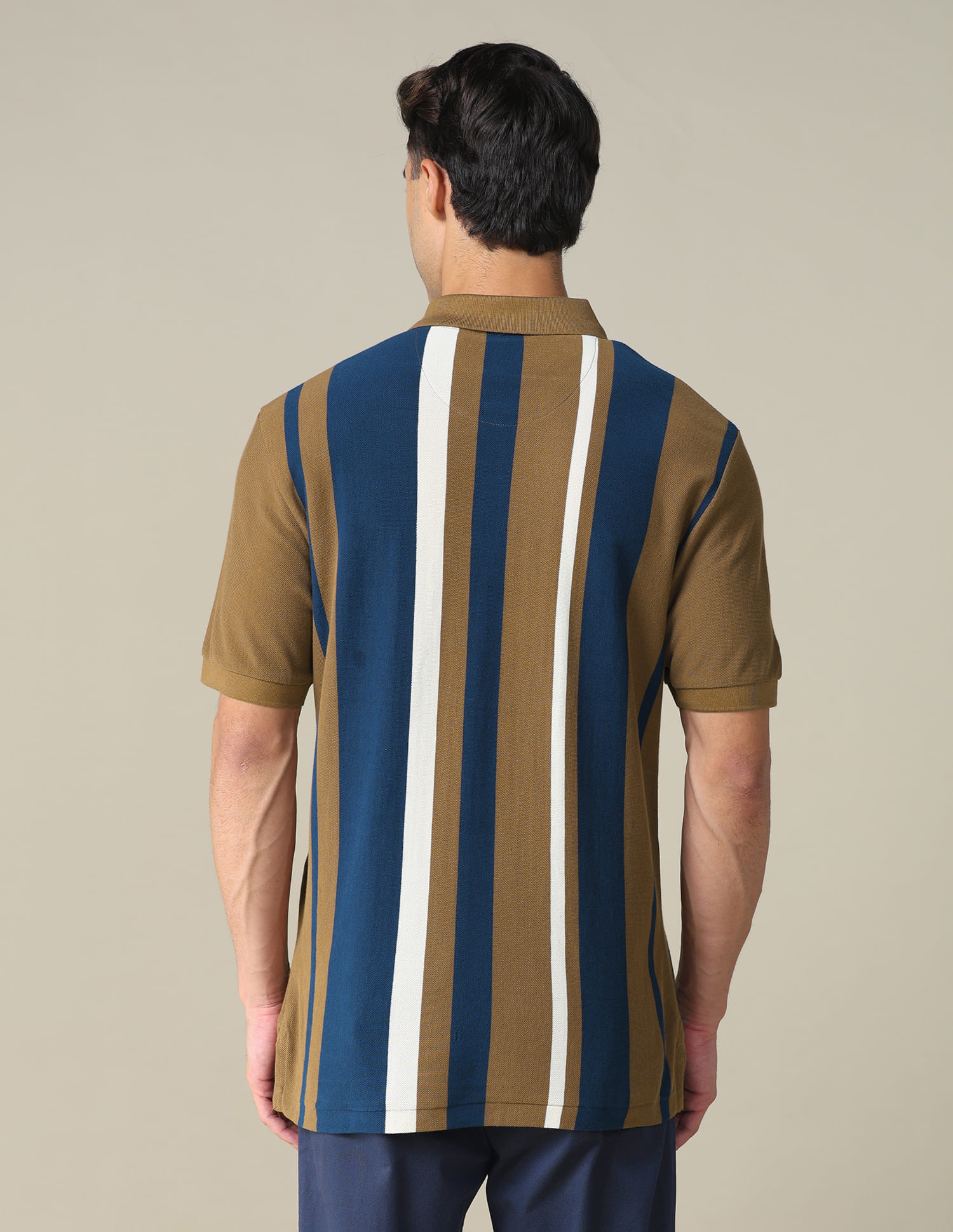 Buy U.S. Polo Assn. Vertical Striped Regular Fit Polo Shirt