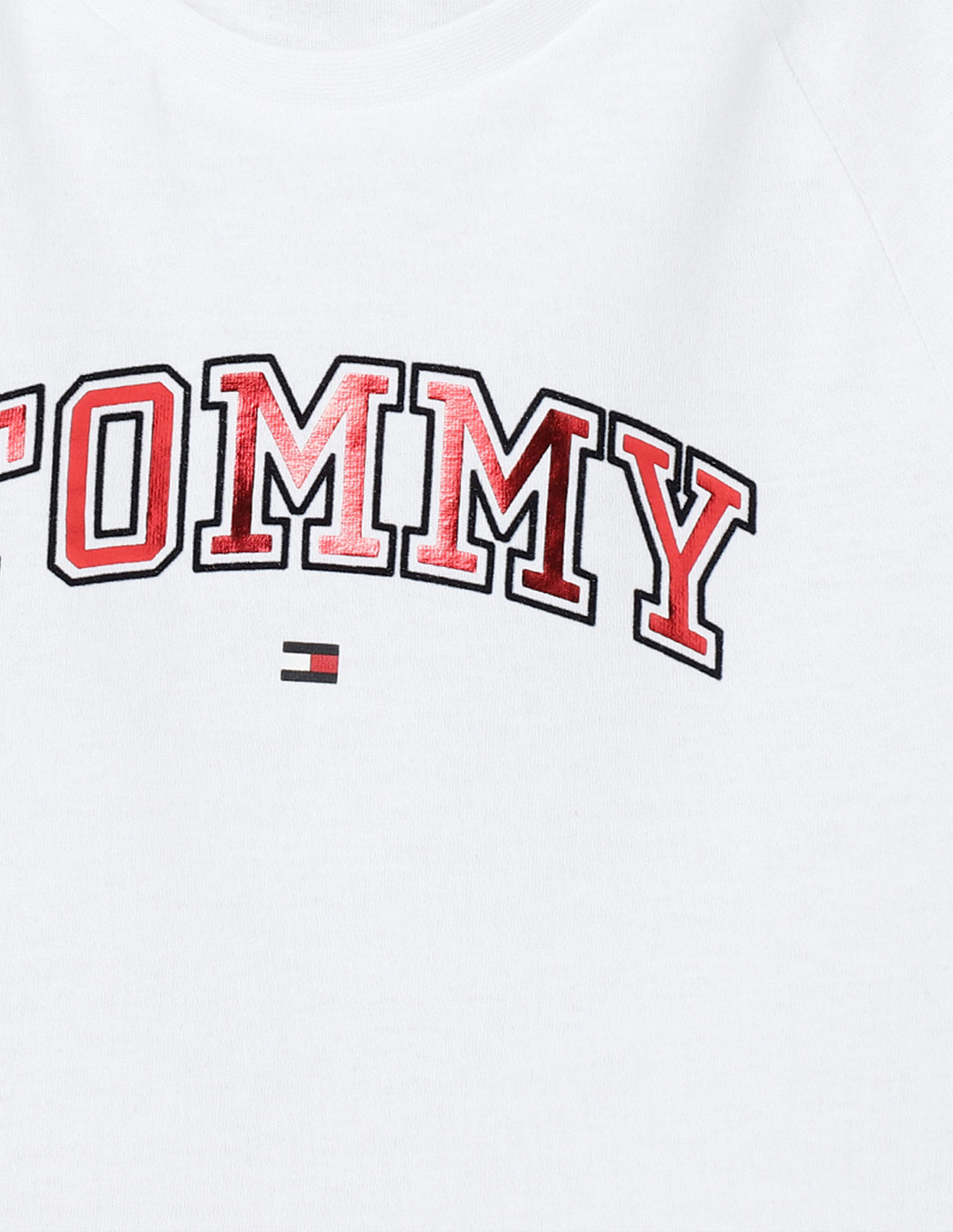 Tommy Hilfiger Kids Girls Transitional Varsity Foil T-Shirt