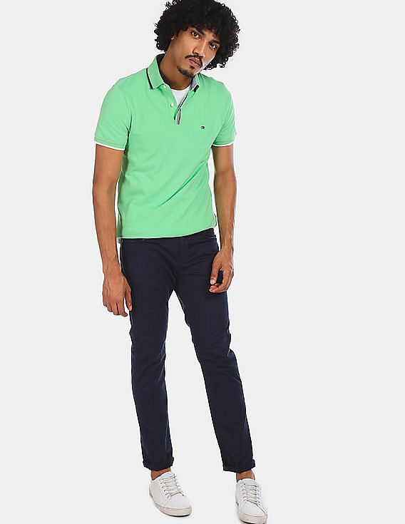 Tommy Hilfiger polo discount 88% MEN FASHION Shirts & T-shirts NO STYLE Green L 