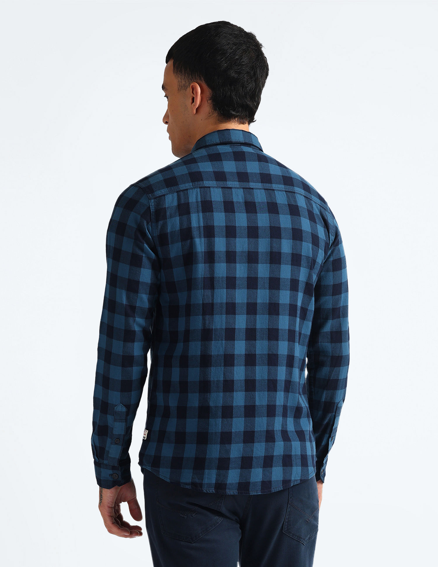 Flying Machine Buffalo Check Cotton Shirt