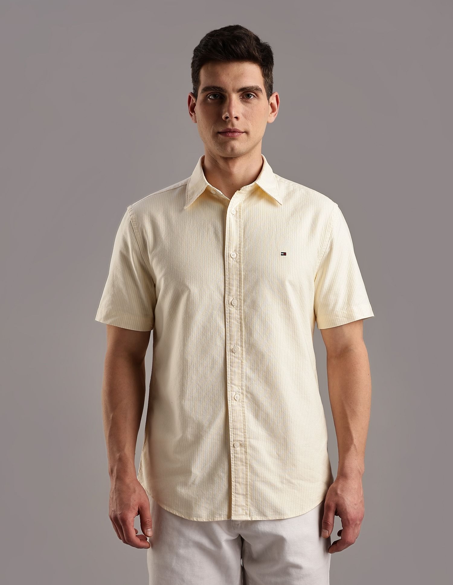 Tommy Hilfiger Striped Regular-Fit Cotton Shirt