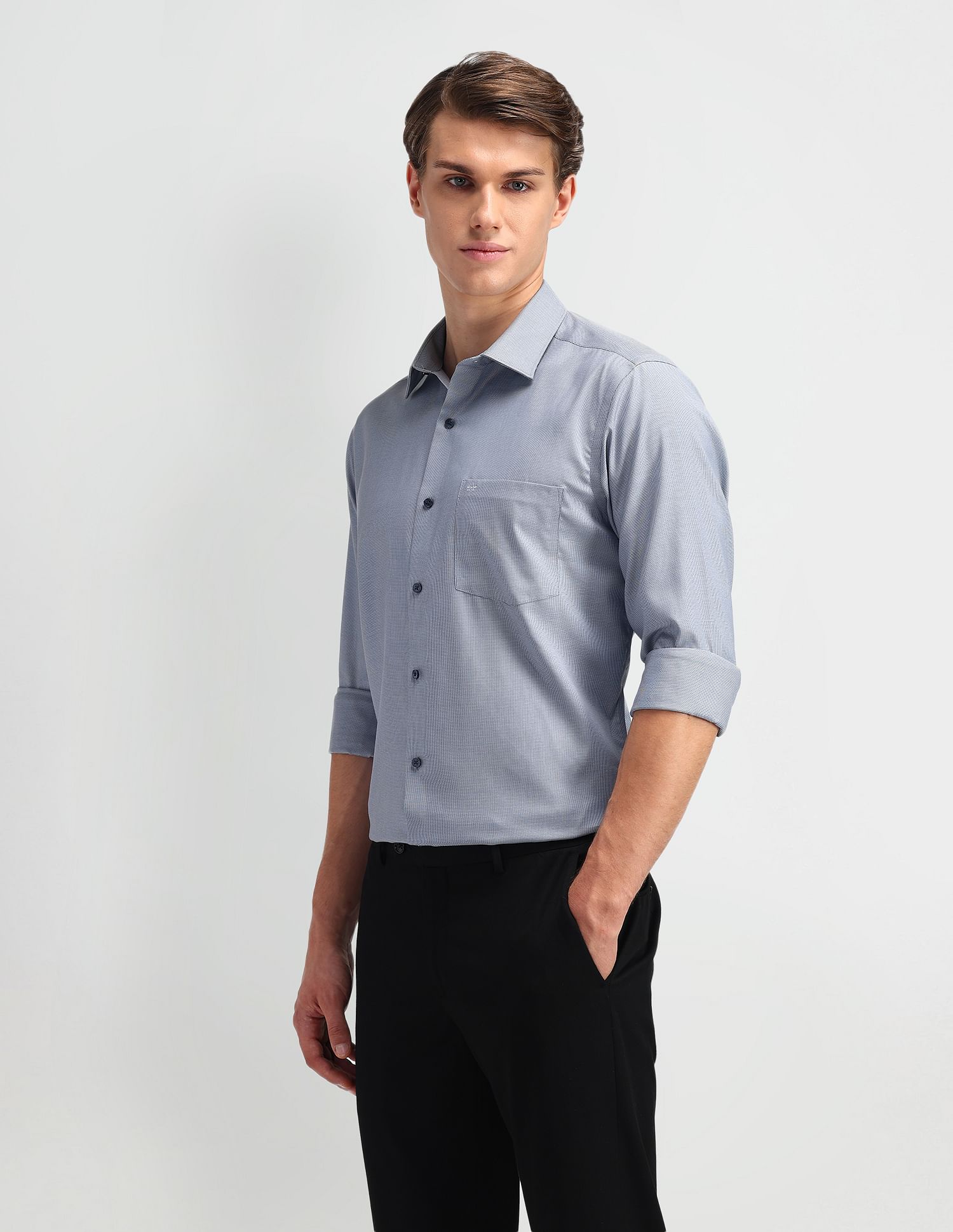 Arrow Liberty Classic Fit Textured Shirt