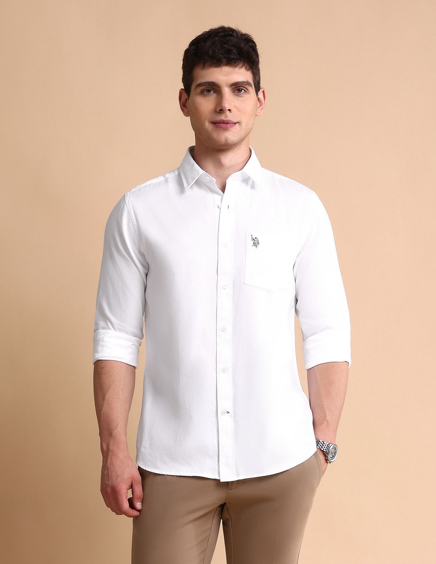 U.S. Polo Assn. Pure Cotton Tailored Fit Shirt