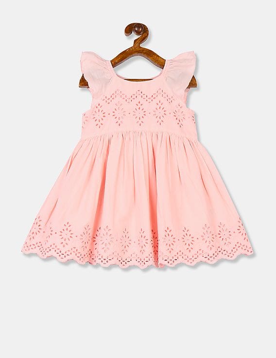 gap pink eyelet dress Buy GAP Girls Pink Eyelet Flutter Dress