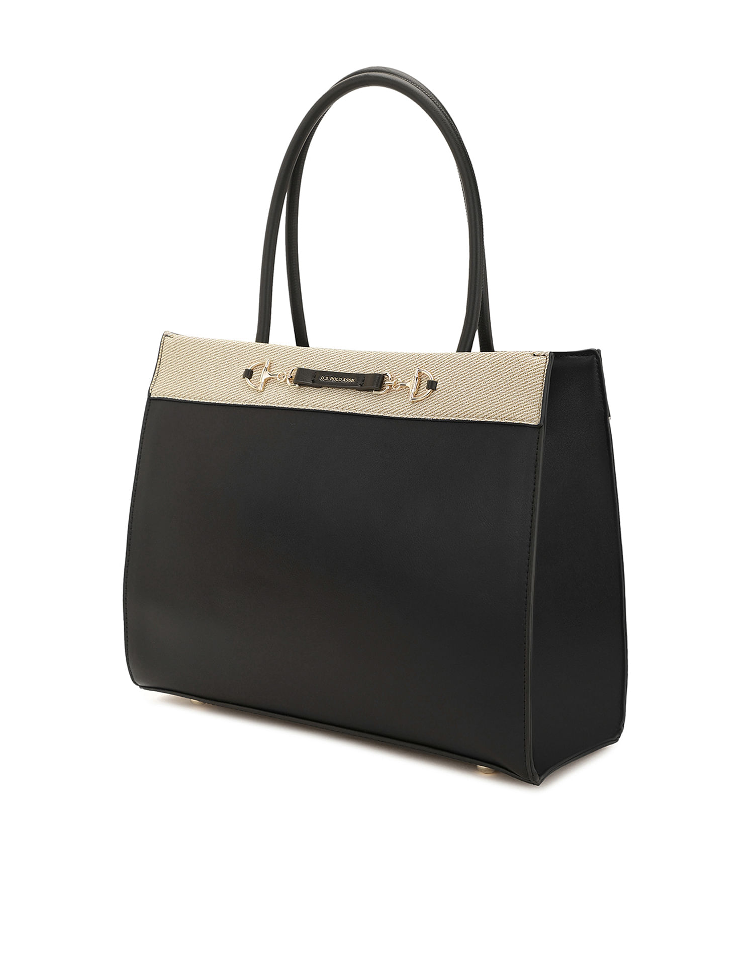 U.S. Polo Assn. Women Alina Colour Blocked Satchel Bag