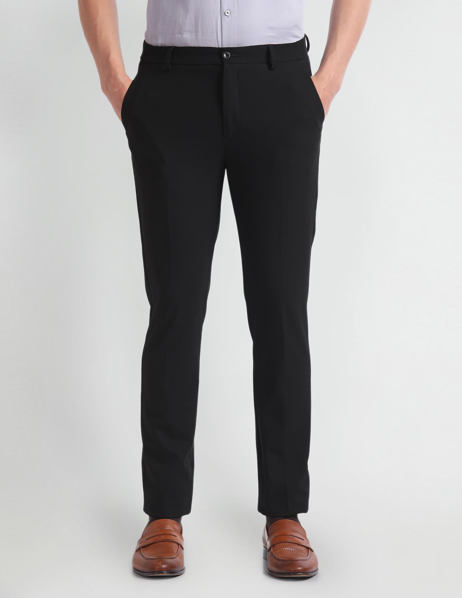Arrow Newyork Mid Rise Super Slim Fit Trousers