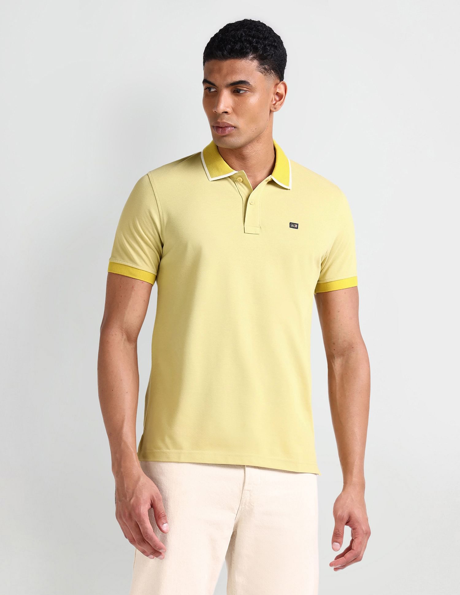 Arrow Sport Short Sleeve Solid Polo Shirt