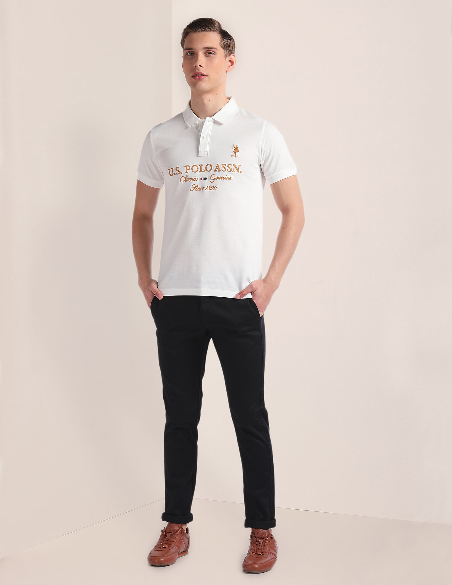 U.S. Polo Assn. Cotton Slim Fit Polo Shirt