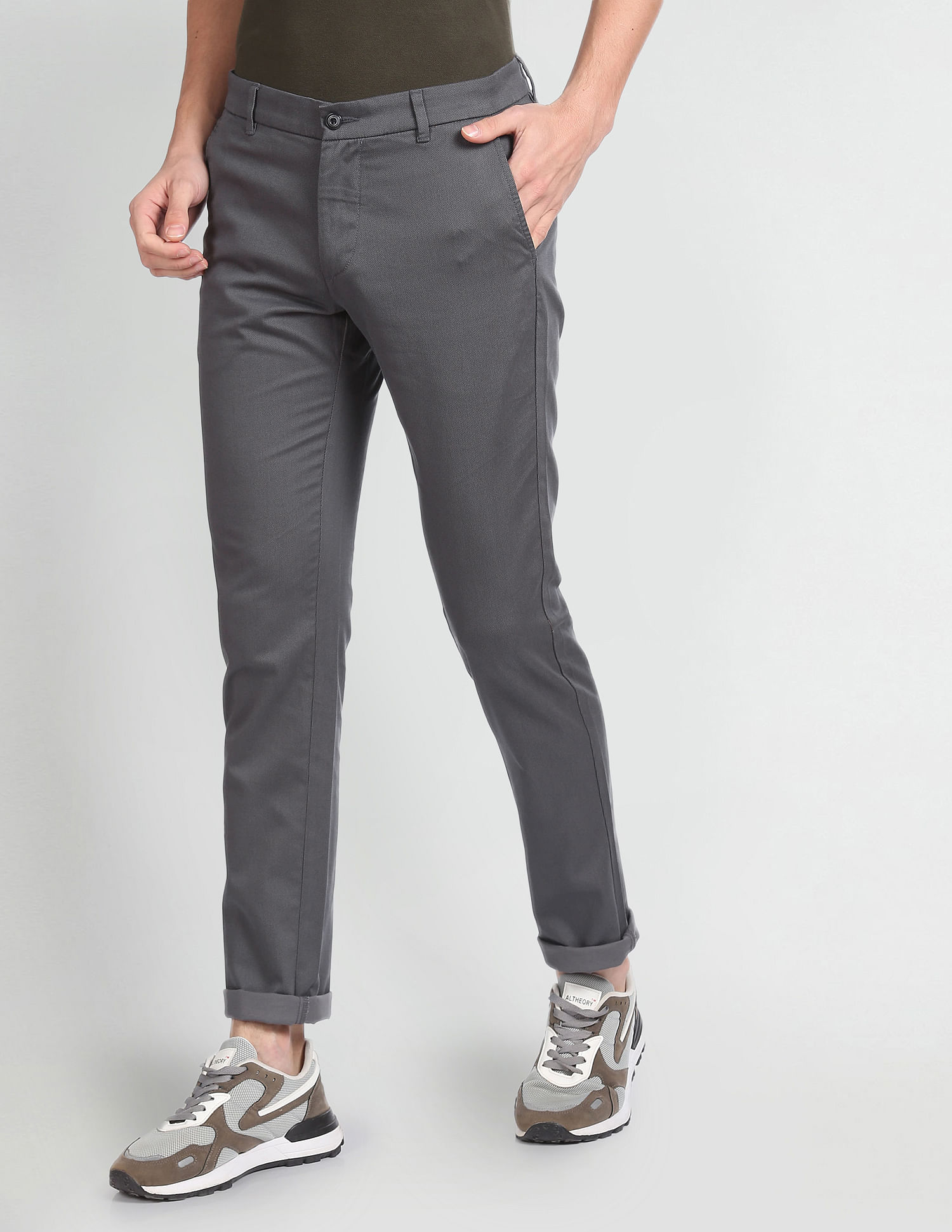 Buy online Mid Rise Flat Front Casual Trouser from Bottom Wear for Men by  Arrow Sport for ₹1350 at 50% off | 2024 Limeroad.com