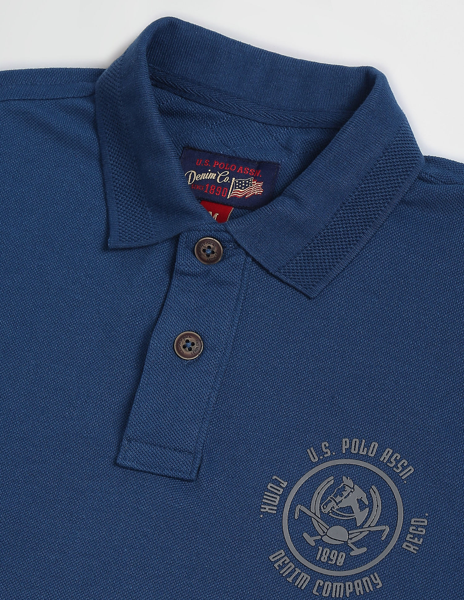 U.S. Polo Assn. Denim Co. Embossed Logo Cotton Polo Shirt