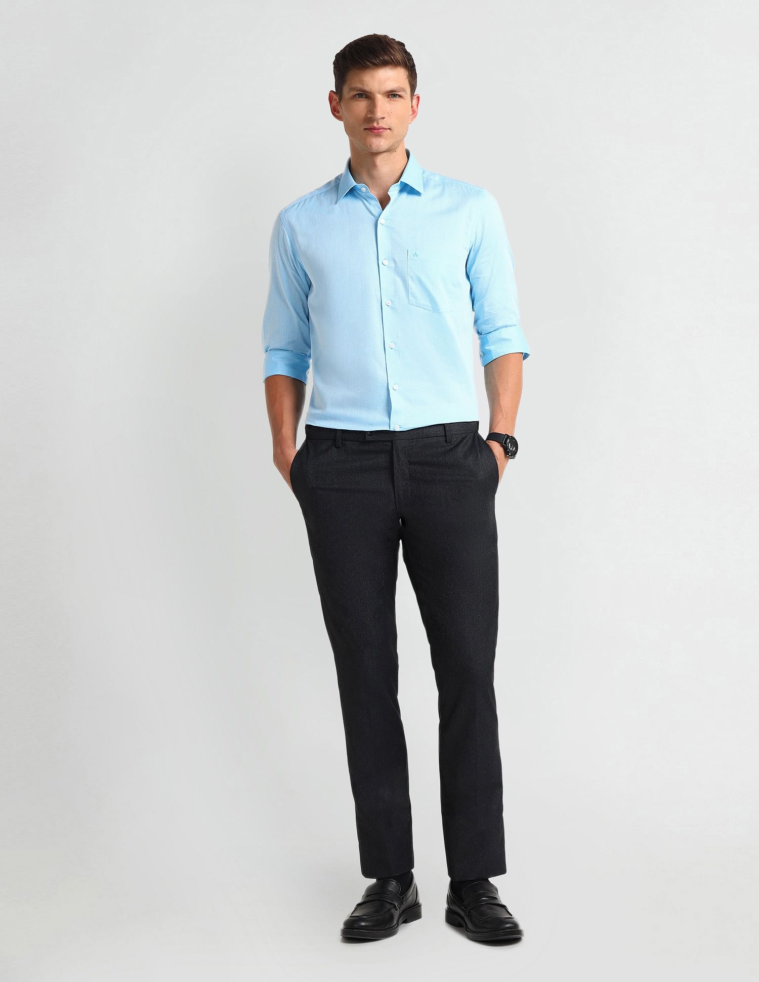 Arrow Manhattan Slim Dobby Shirt