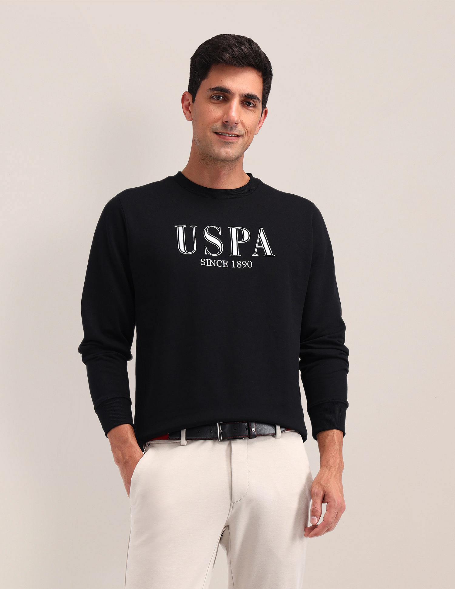 U.S. Polo Assn. Brand Printed Regular Fit Sweatshirt