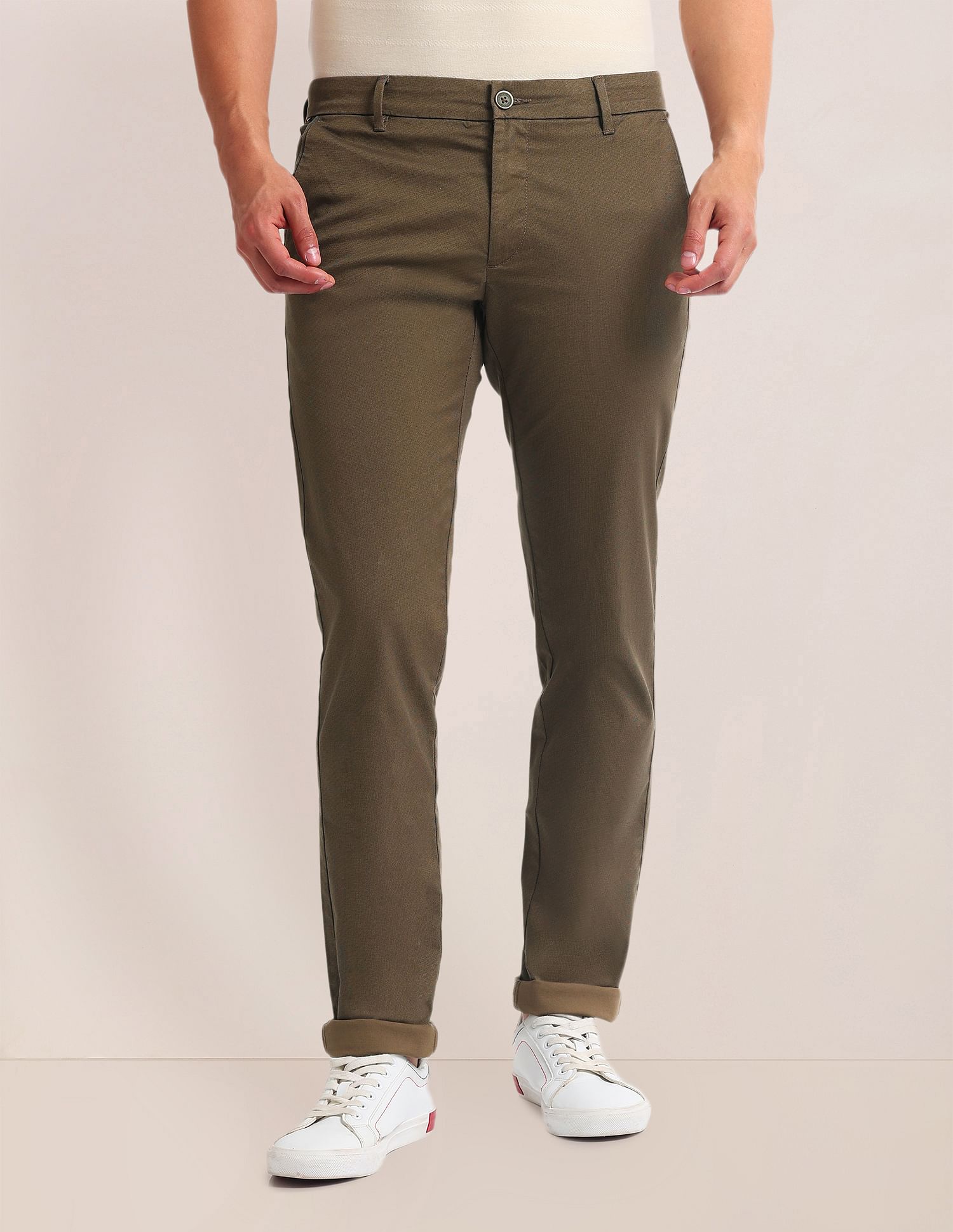 U.S. Polo Assn. Austin Regular Fit Printed Trousers