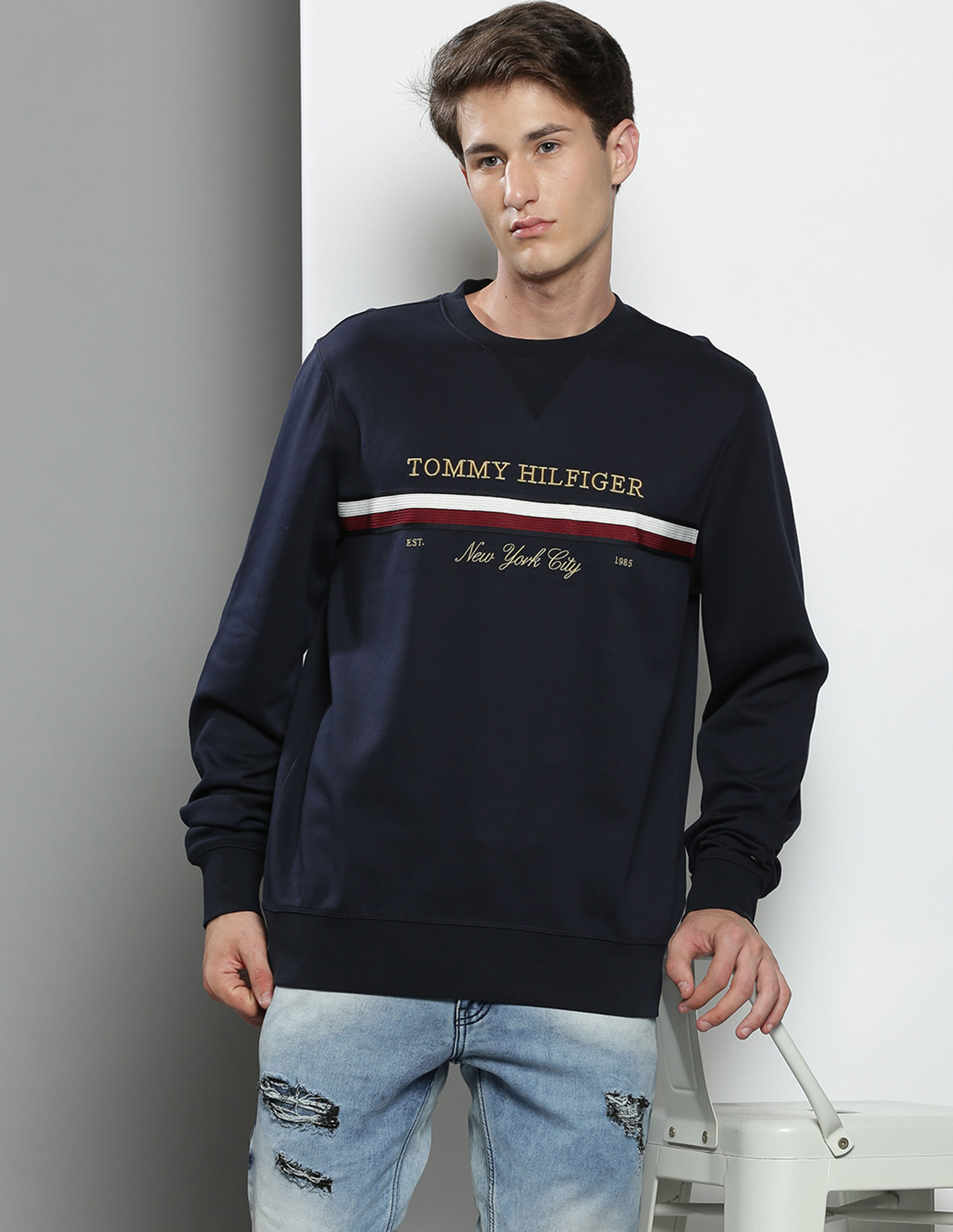 Crew Neck Tommy Icons Mock Neck Jumper Tommy Hilfiger Classic