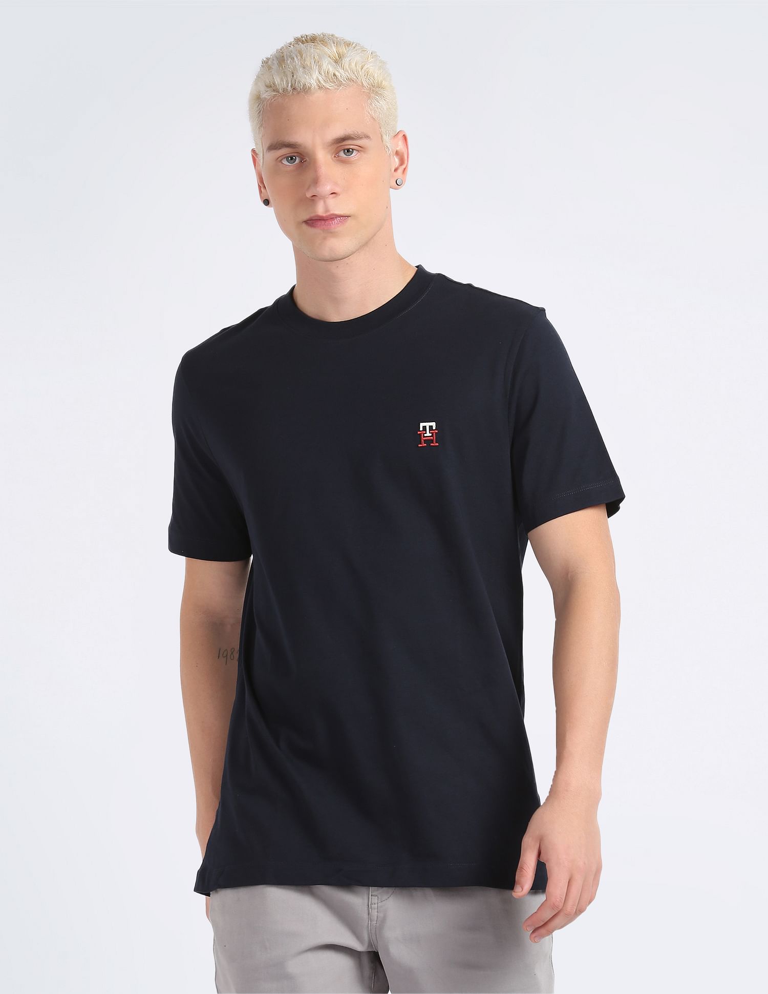 Tommy Hilfiger Embroidered Monogram Regular Fit T-Shirt