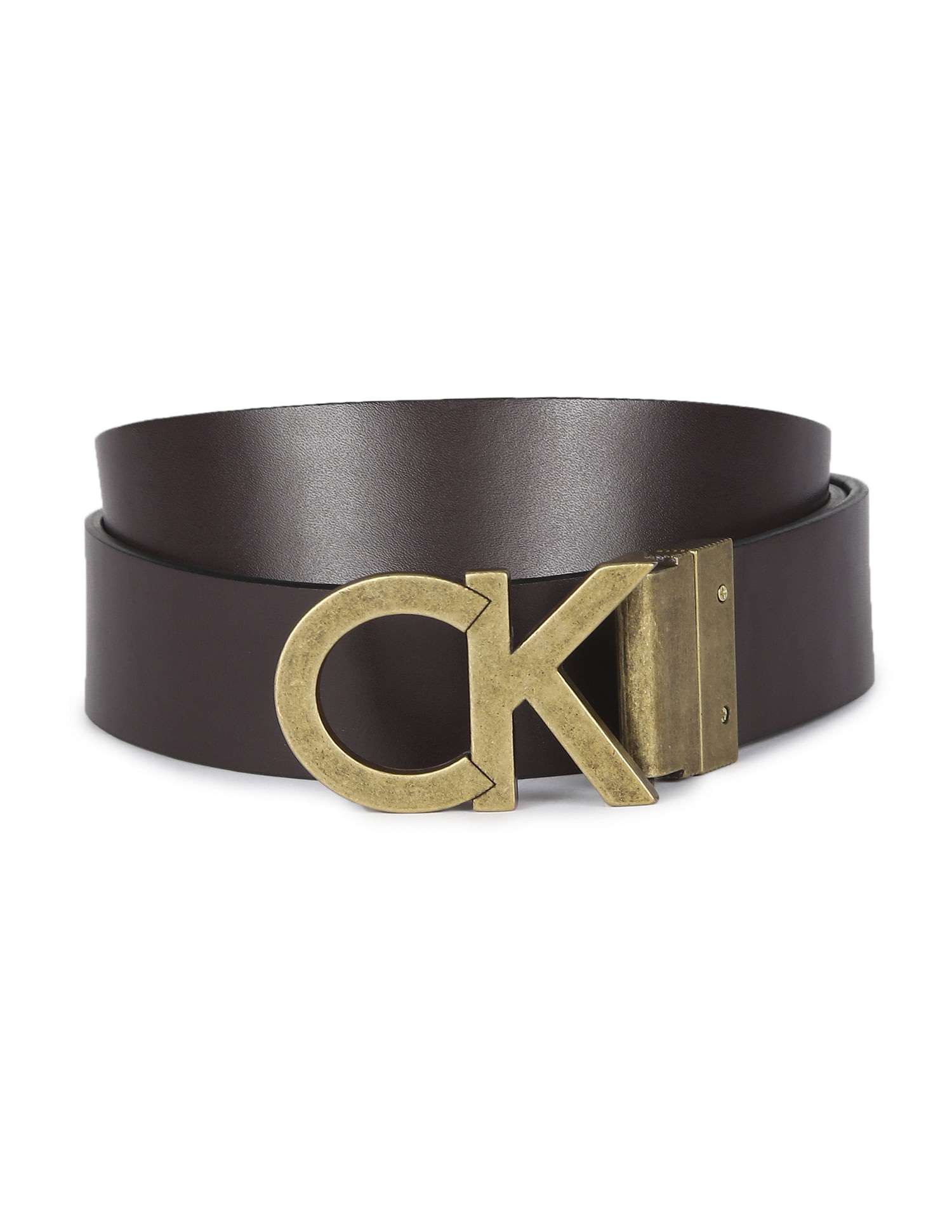 calvin klein logo belt