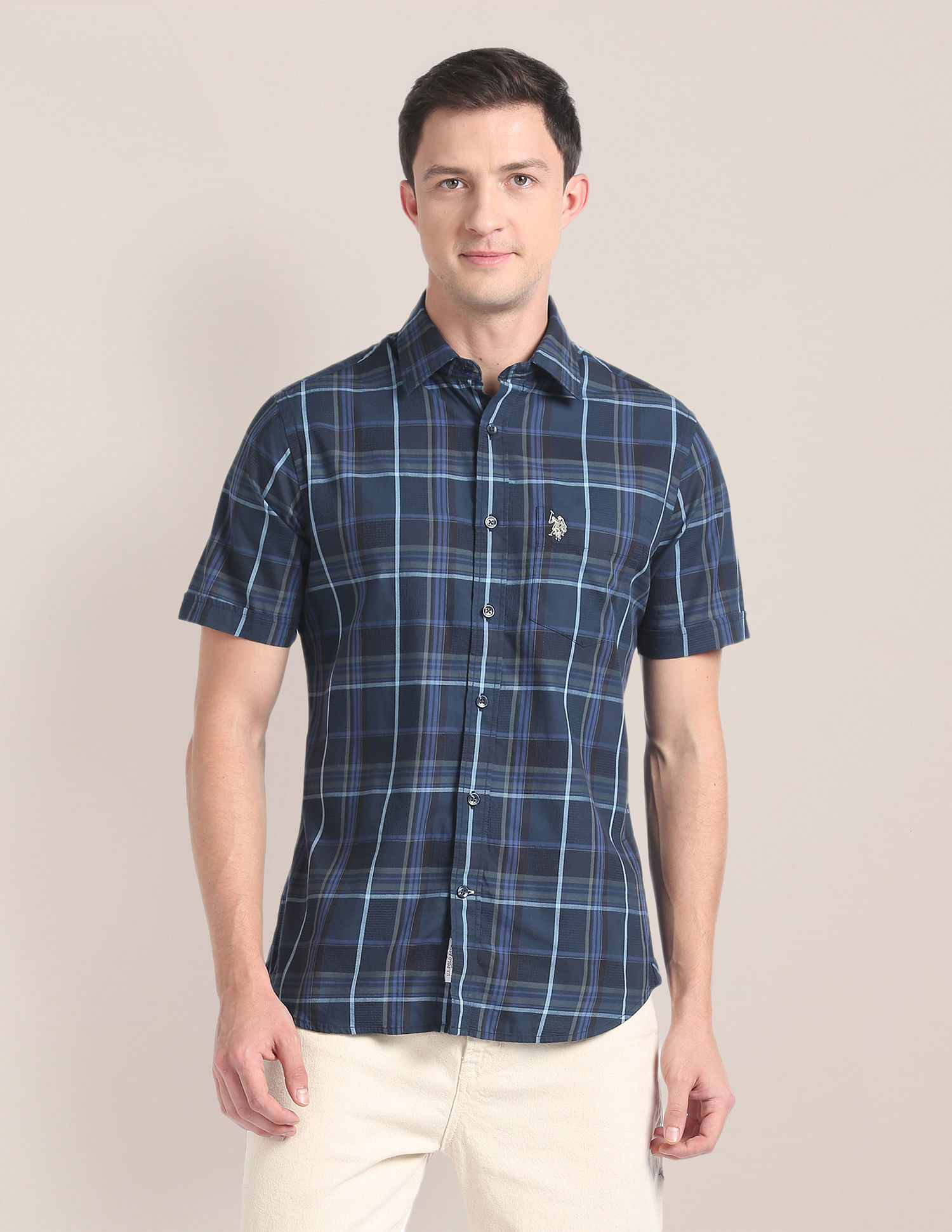 U.S. Polo Assn. Premium Cotton Plaid Shirt