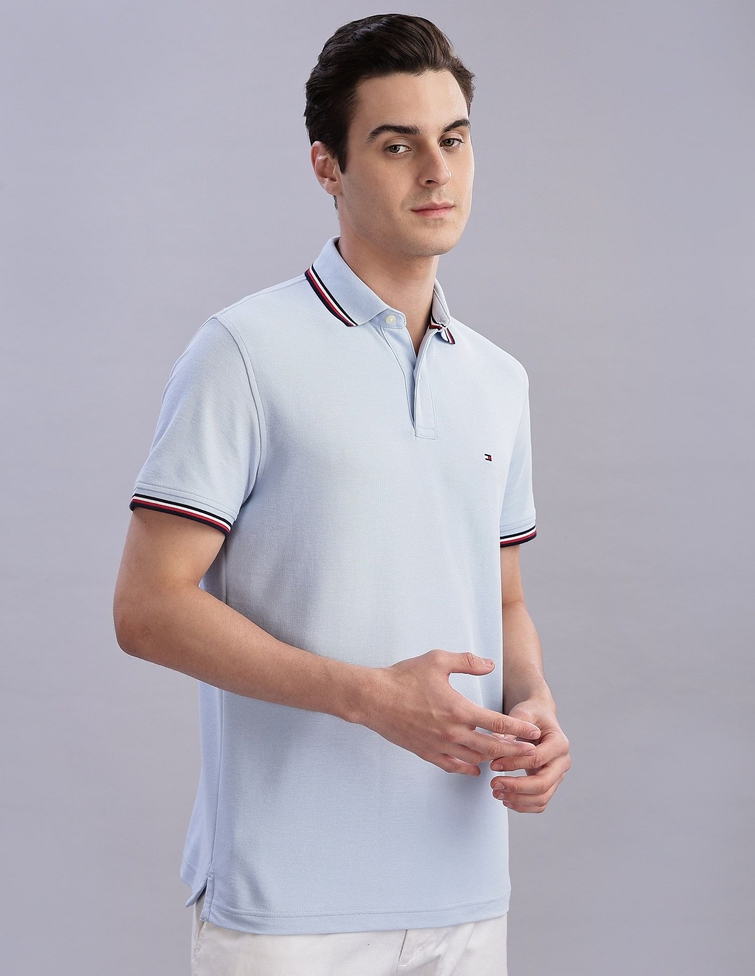 Tommy Hilfiger Solid Regular-Fit Cotton Polo Shirts