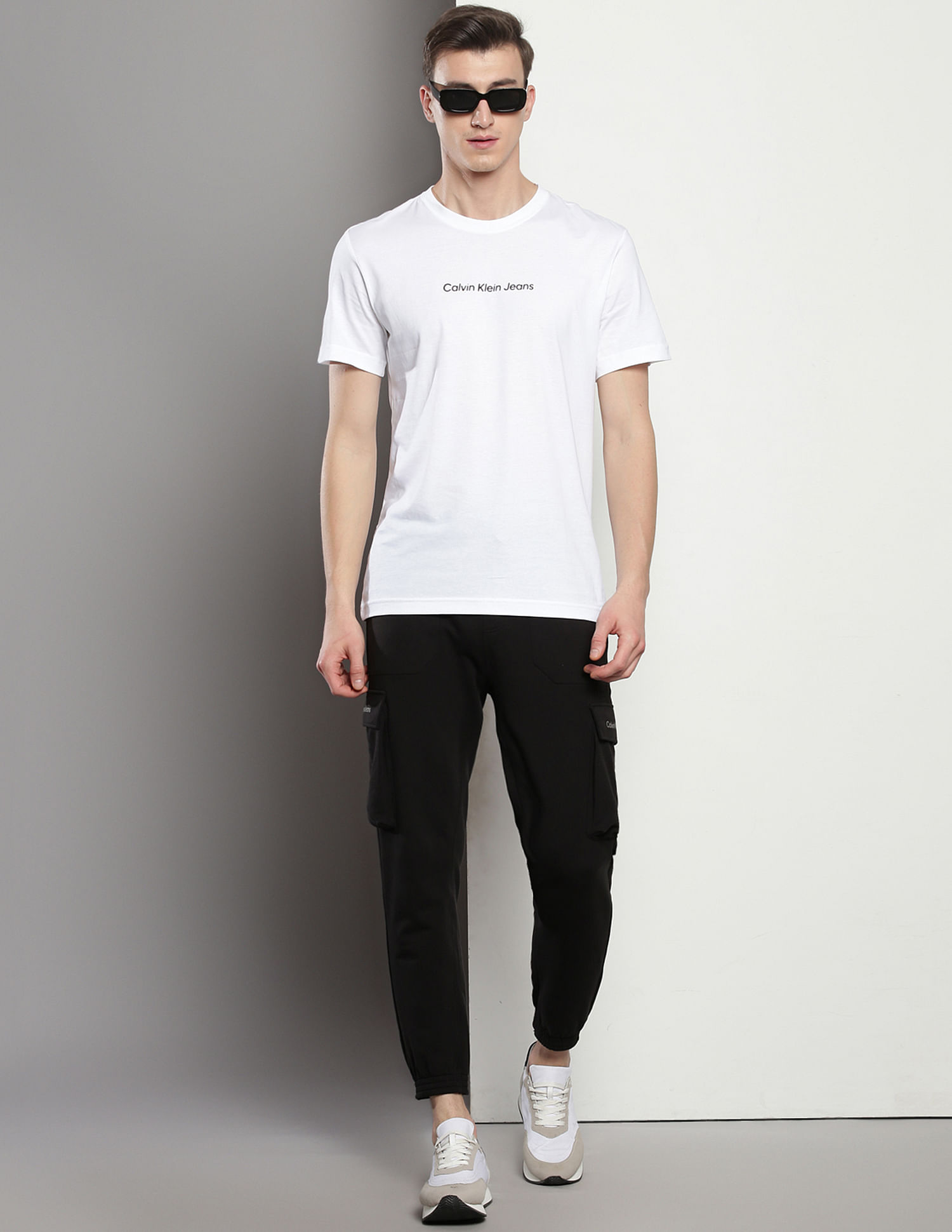 Calvin Klein Mirrored Logo Regular Fit T-Shirt