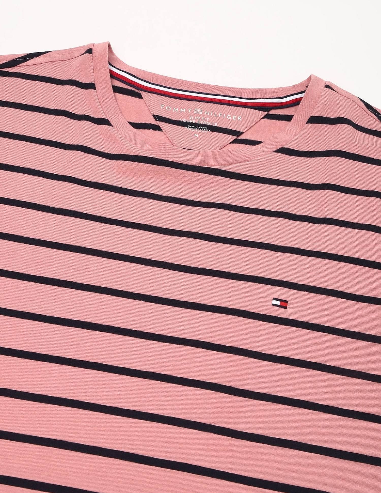 Tommy Hilfiger Striped Regular-Fit Cotton T-Shirt