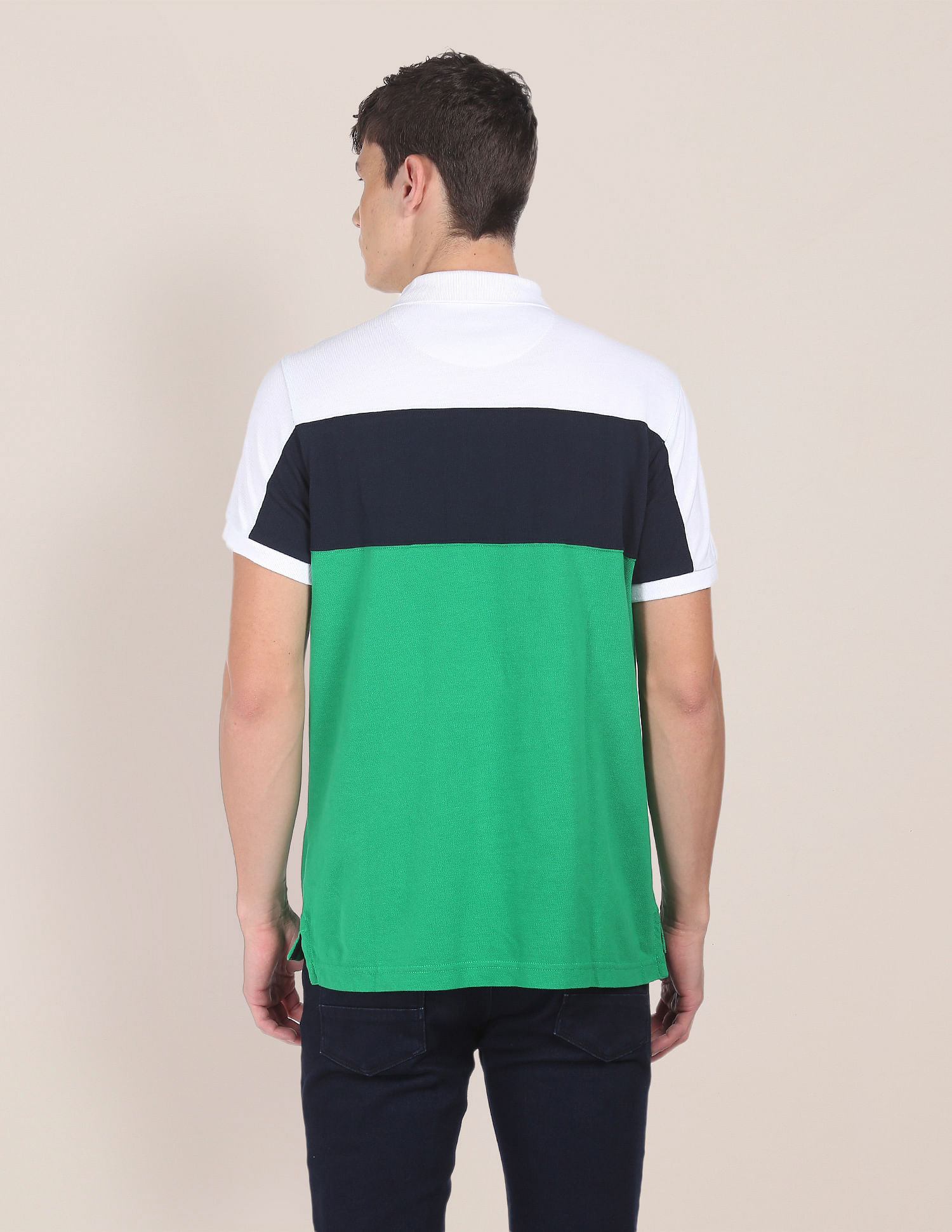 U.S. Polo Assn. Colour Block Cotton Polo Shirt