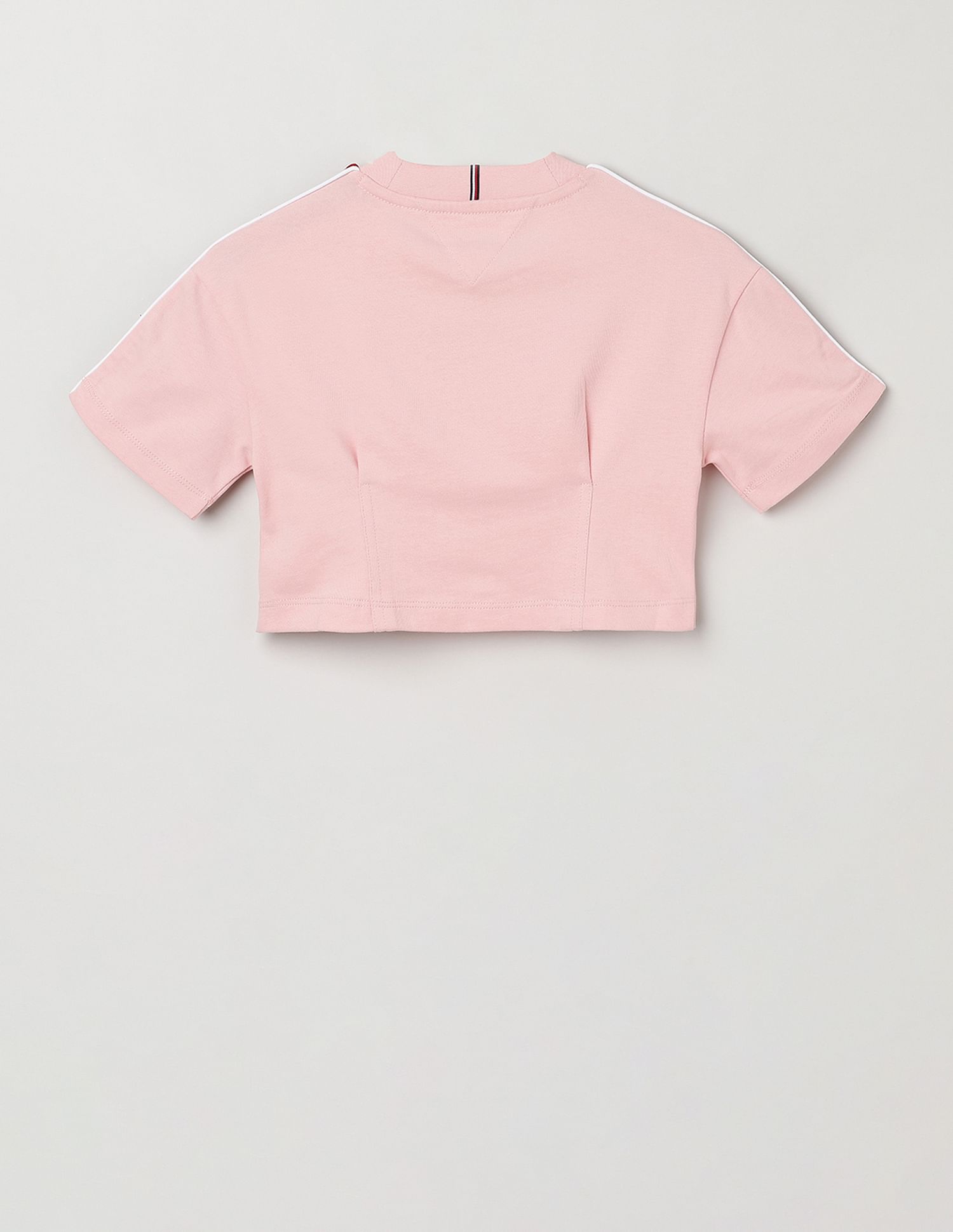 Tommy Hilfiger Kids Girls Brand Tape T-Shirt