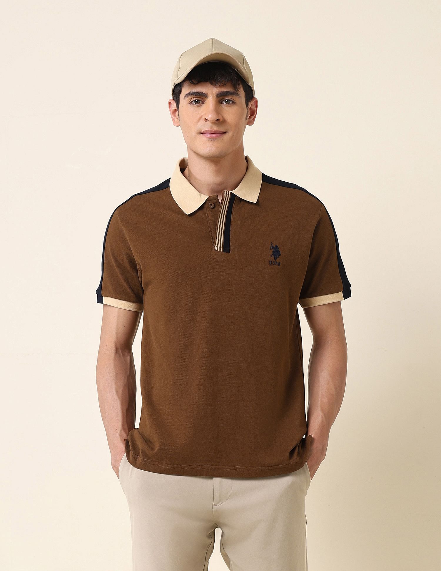 U.S. Polo Assn. Solid Slim Fit Polo Shirt