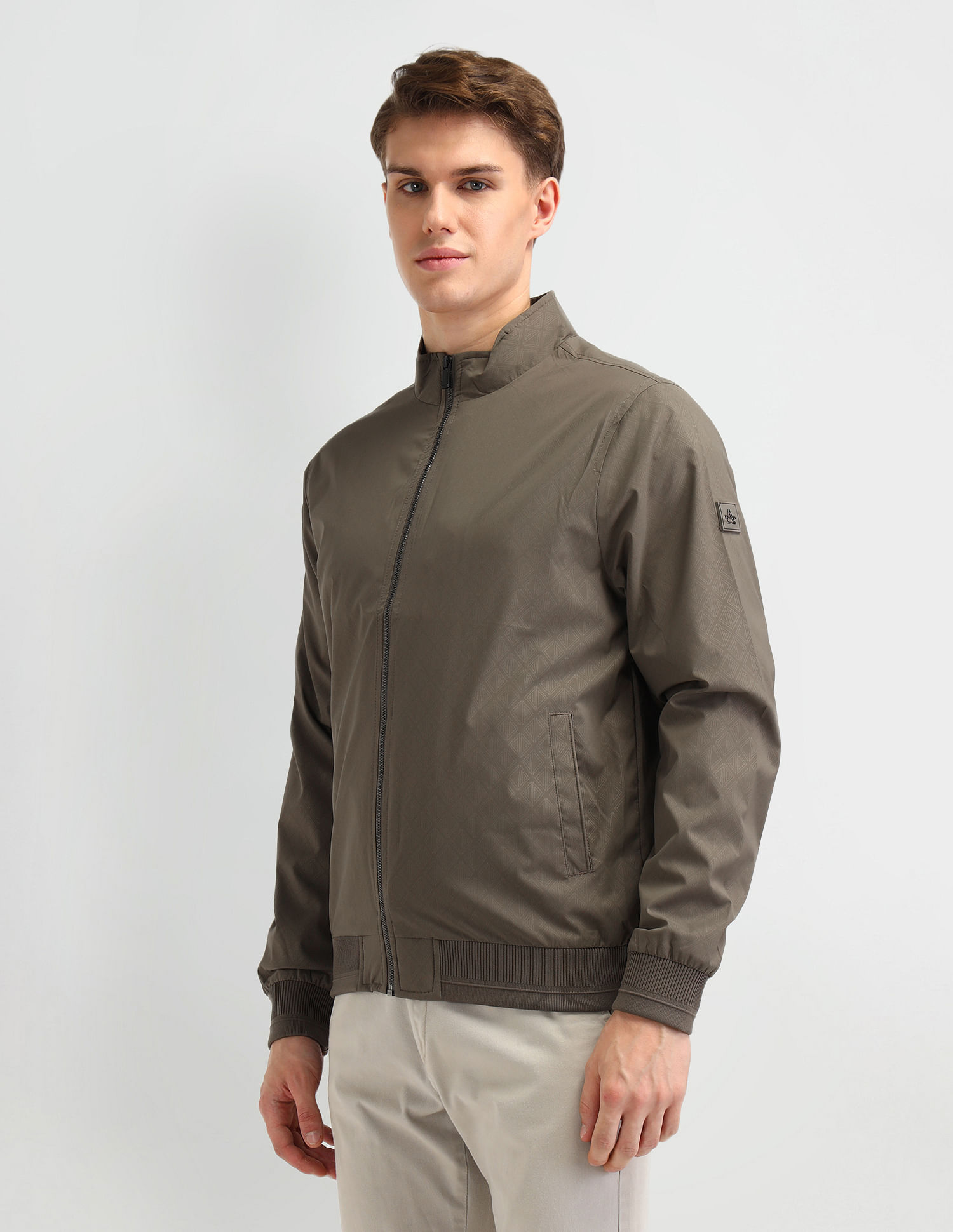 Arrow Sport Textured Regular fit Wind Cheater