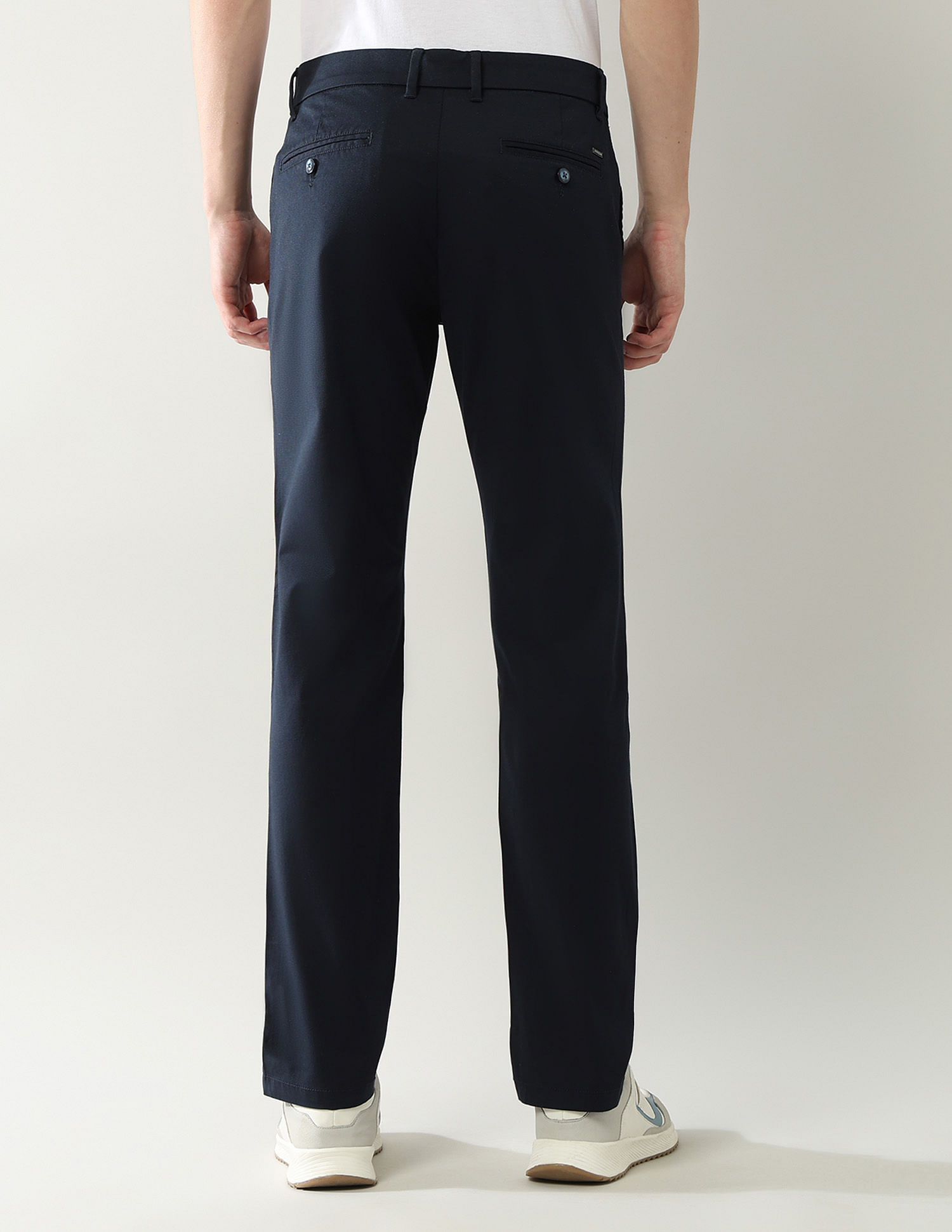 Arrow Sport Mid Rise Dobby Autopress Flx Trousers