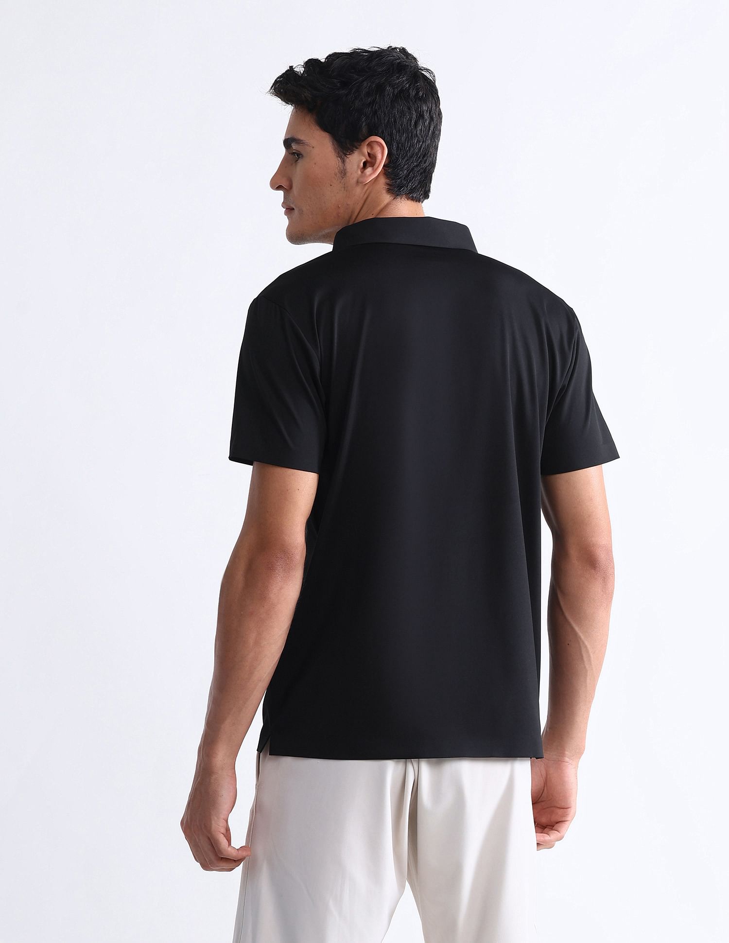 USPA Active Solid Slim Fit Polo Shirt