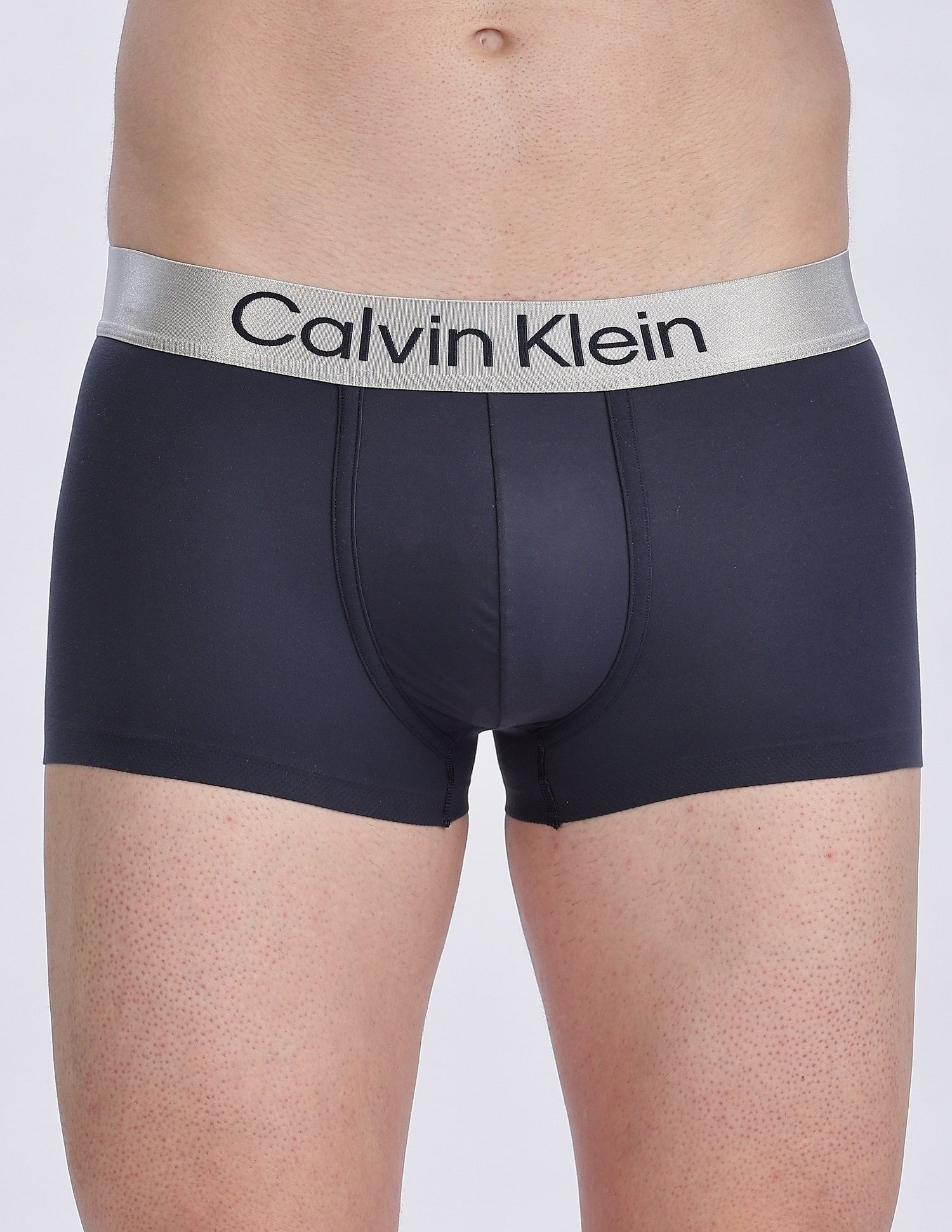 Calvin Klein Underwear Low Rise Solid Blue Trunks