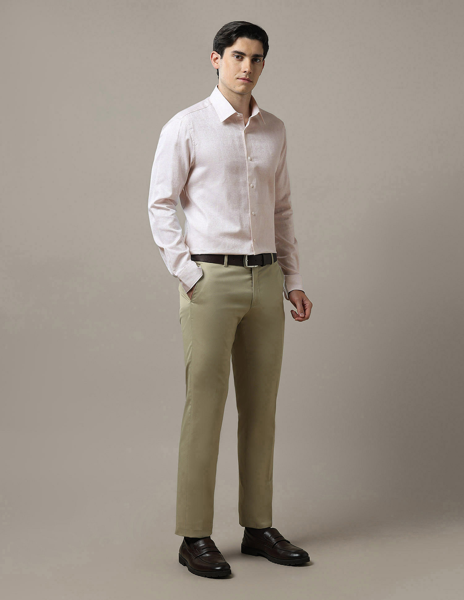 Arrow Tailored Fit Solid 1851 Shirt