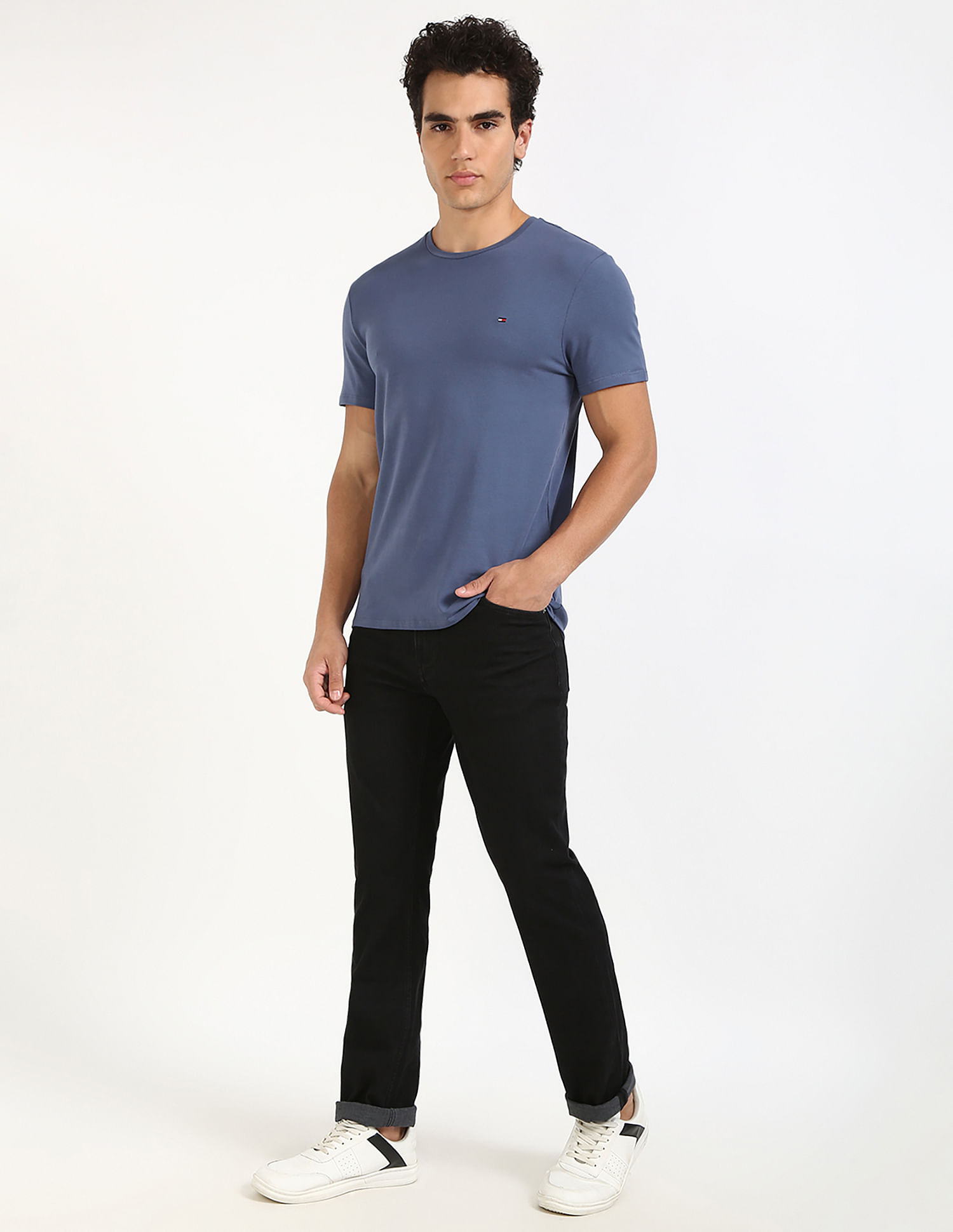 Tommy Hilfiger Solid Slim-Fit Cotton T-Shirt