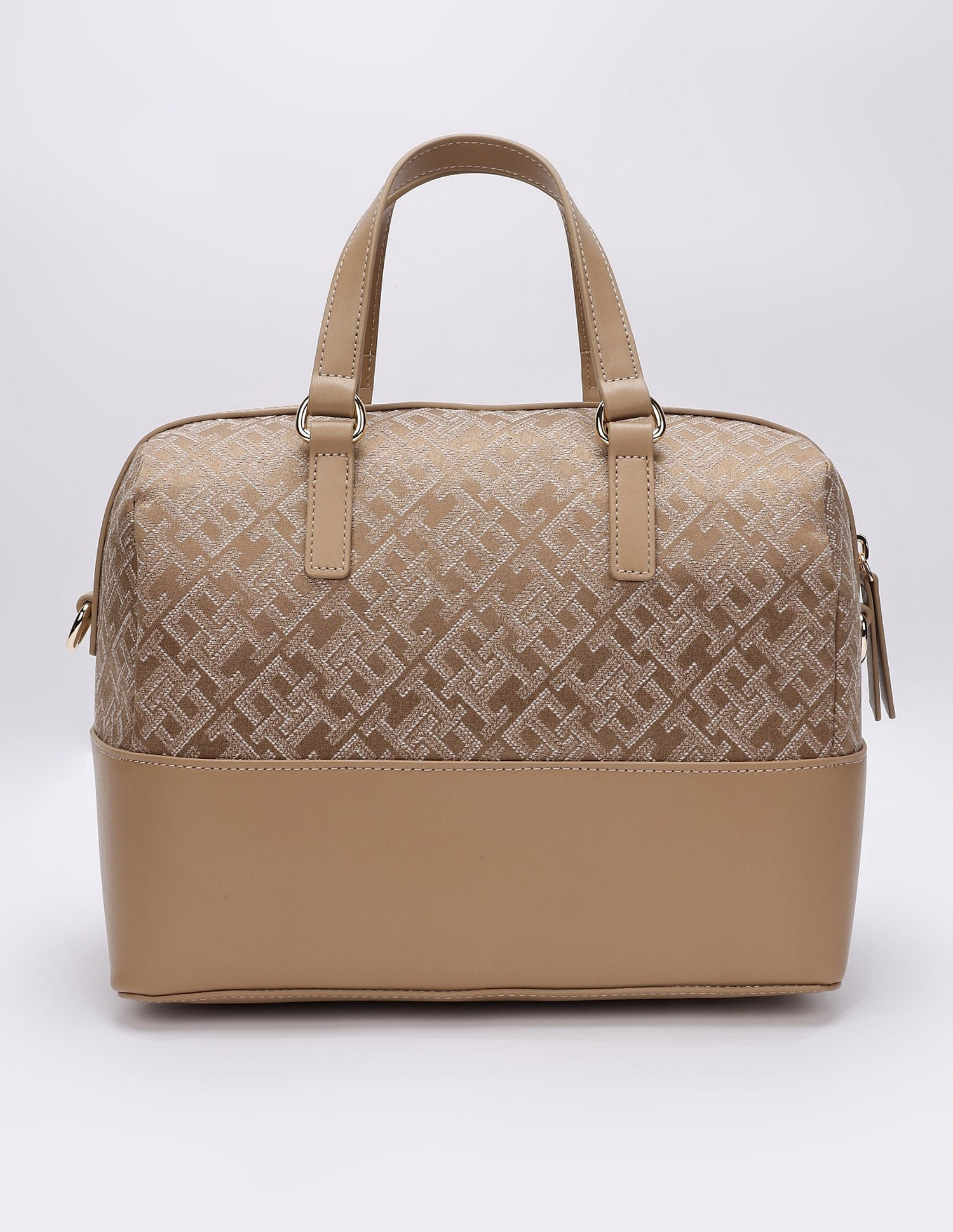 Tommy Hilfiger Logo Khaki Pu Handbag