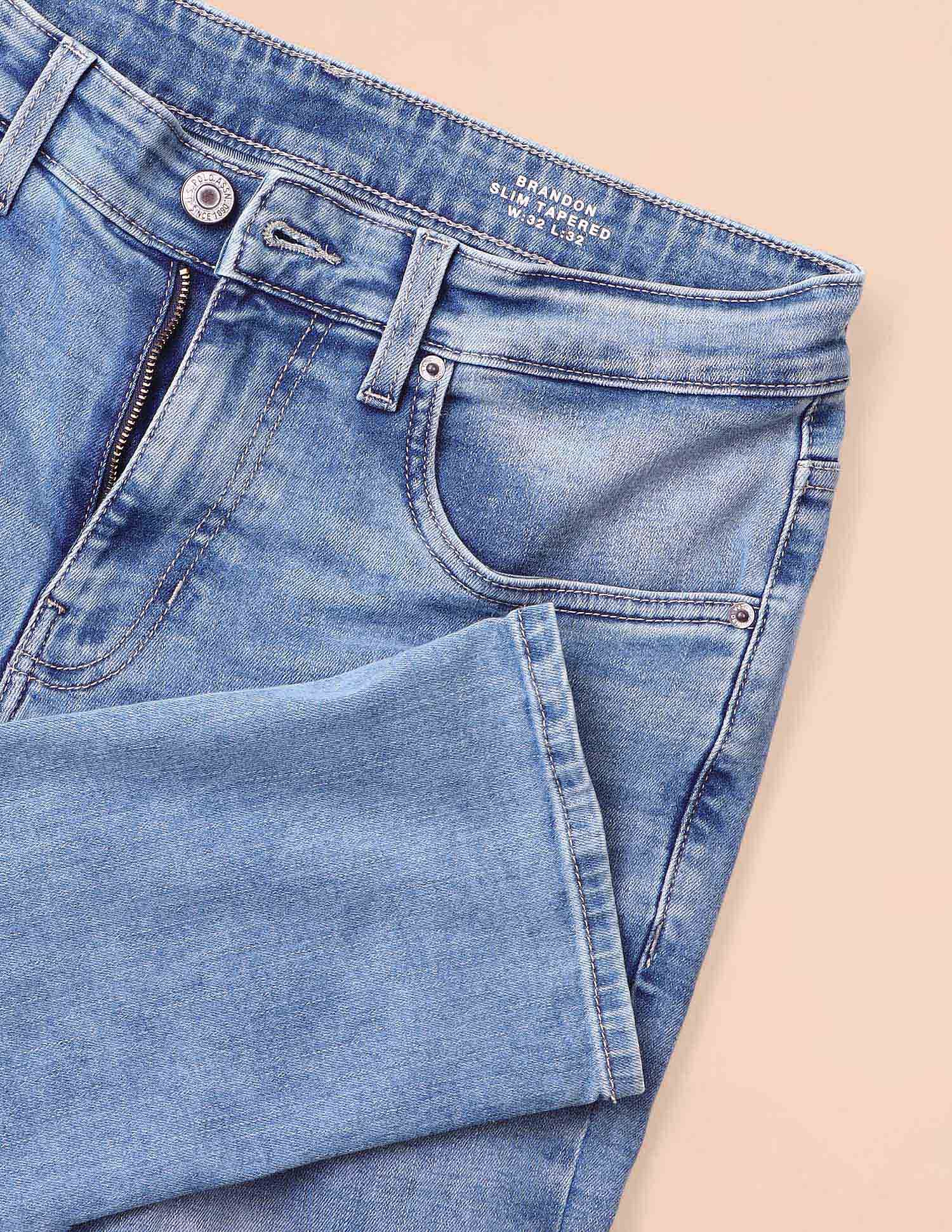 U.S. Polo Assn. Denim Co. Brandon Slim Tapered Fit Blue Jeans