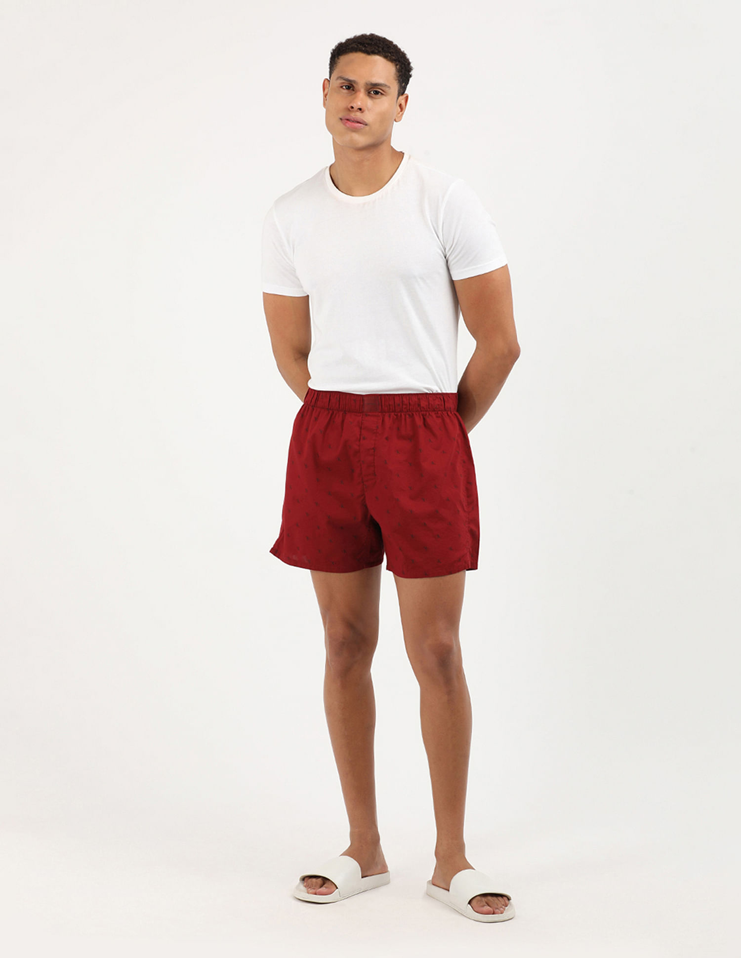 Calvin Klein Underwear Logo Print Cotton Boxers