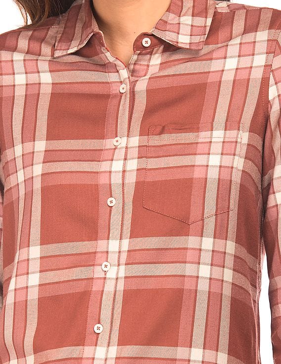 Buy Aeropostale Long Sleeve Plaid Shirt