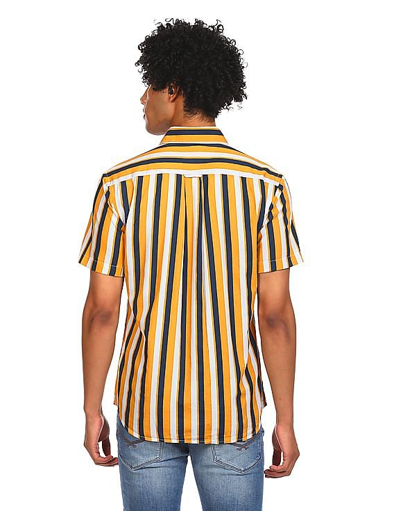 U.S. Polo Assn. Striped Cotton Casual Shirt