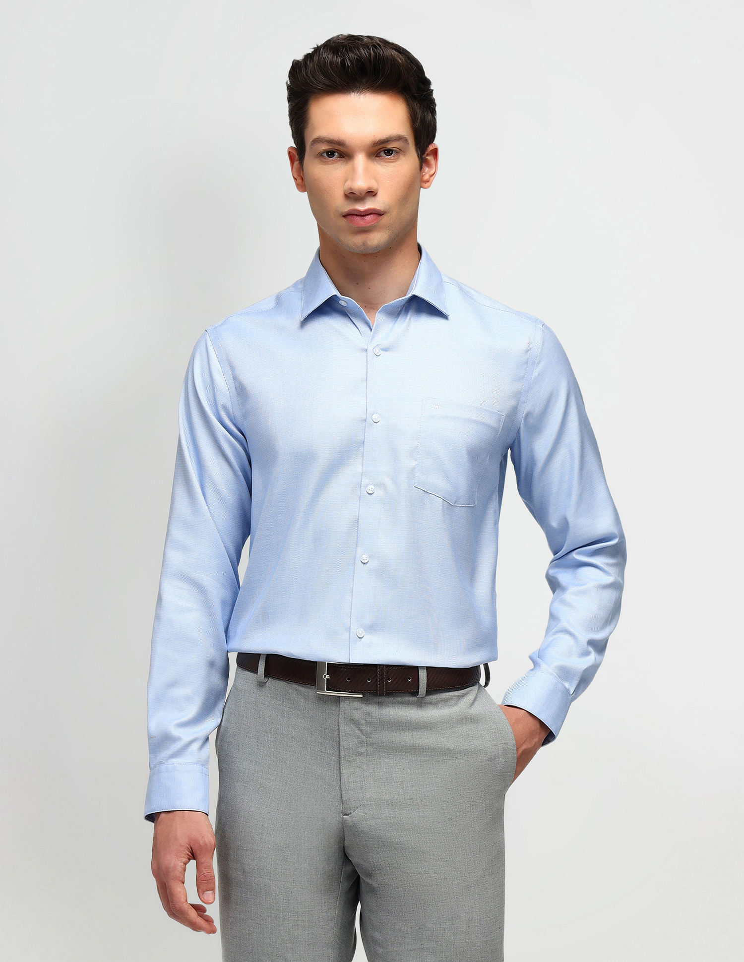 Arrow Slim Fit Solid Pattern Shirt